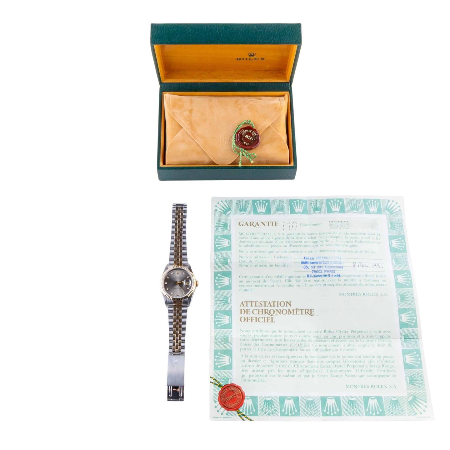 Rolex Datejust 36 16233 (1990) - 36 mm Gold/Steel case (8/8)