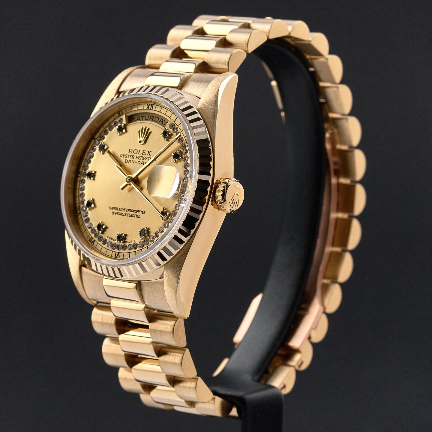 Rolex Day-Date 36 18238 (1996) - Champagne dial 36 mm Yellow Gold case (4/8)