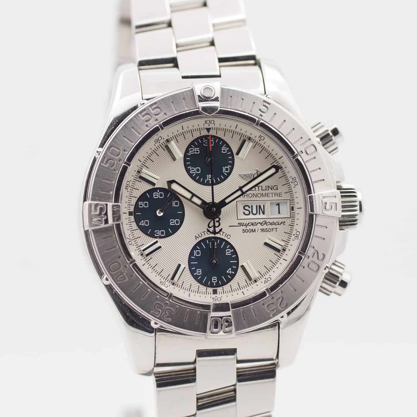 Breitling Superocean Chronograph II A13340 (2004) - White dial 42 mm Steel case (2/8)
