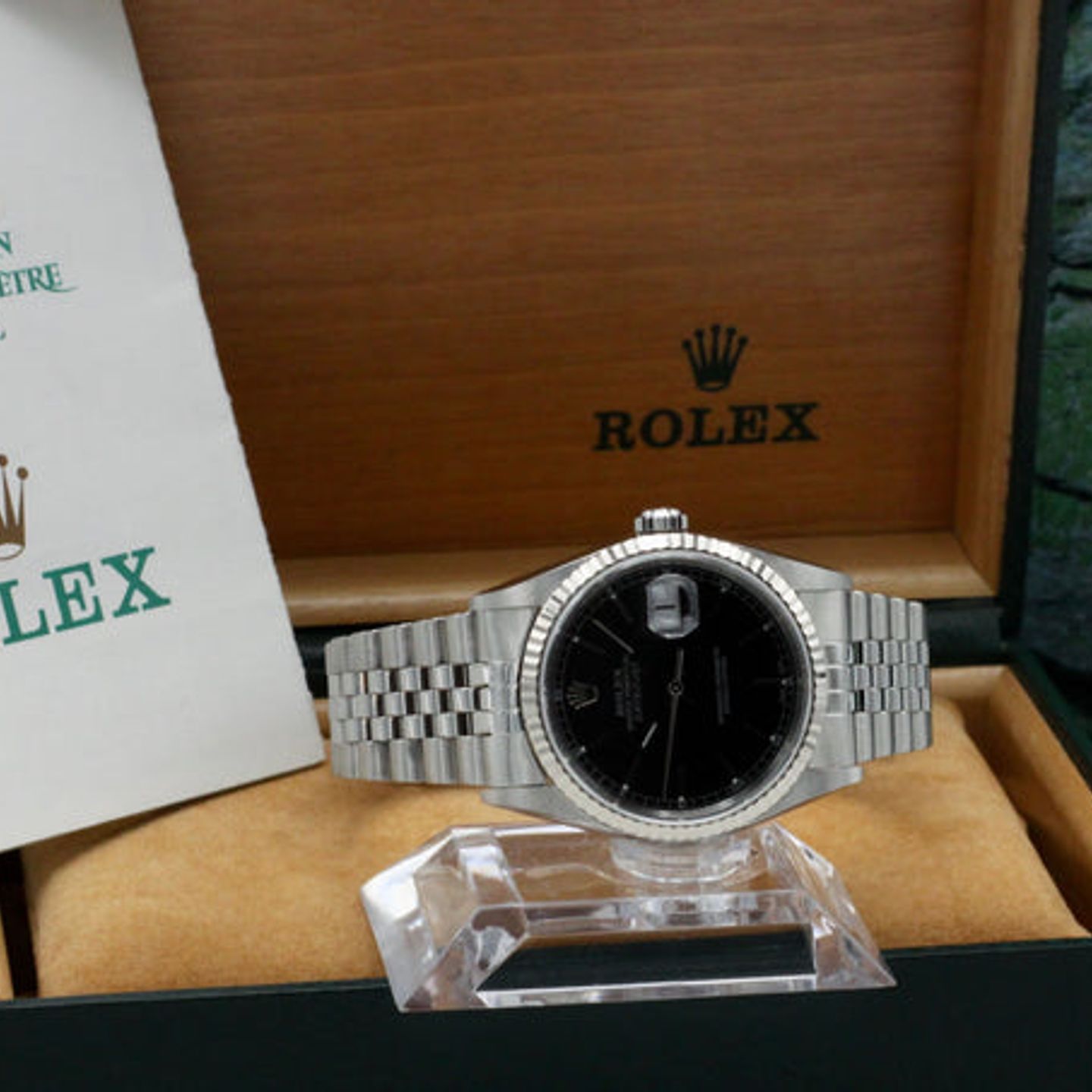 Rolex Datejust 36 16234 (2002) - Black dial 36 mm Steel case (3/7)