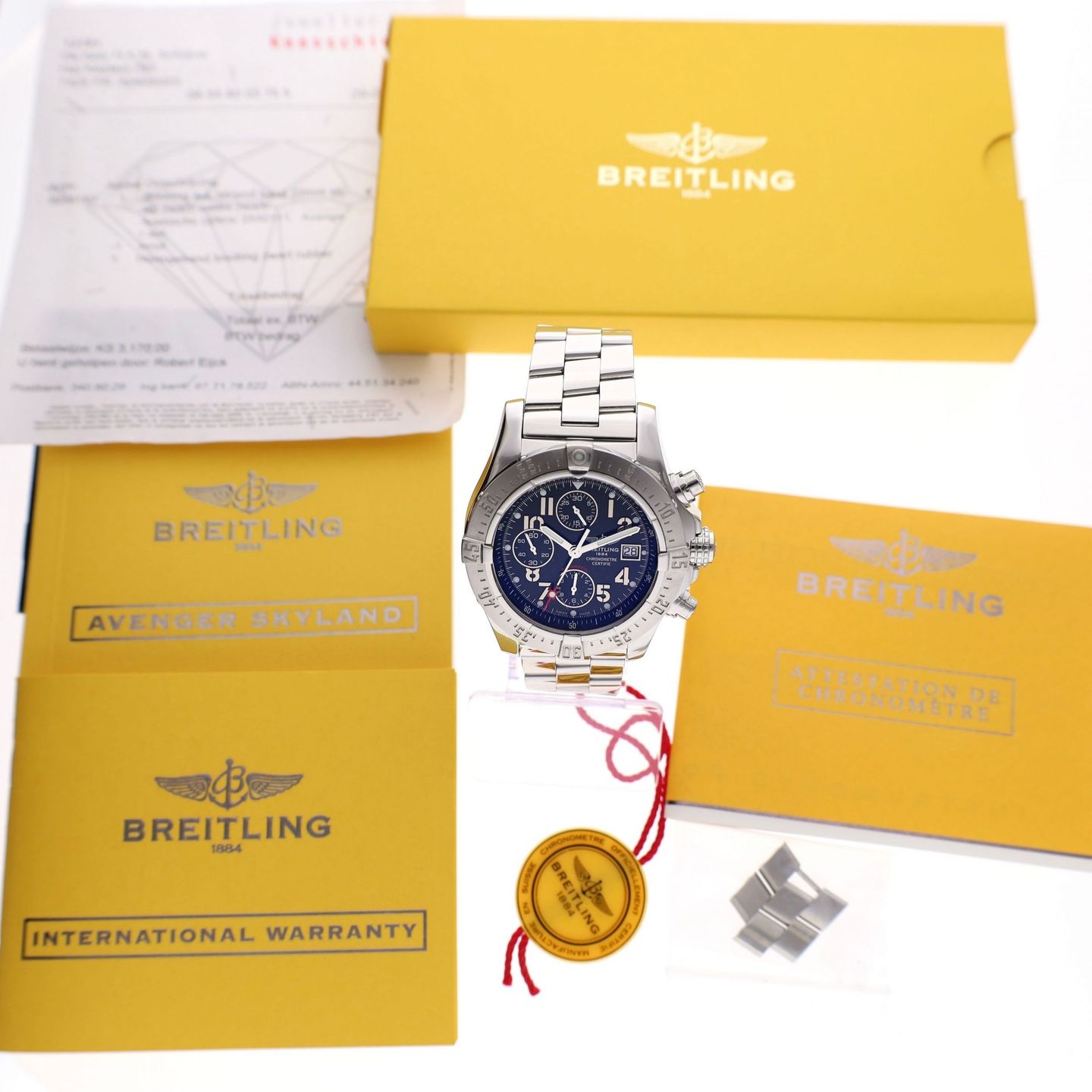 Breitling Avenger Skyland A13380 (2010) - Zwart wijzerplaat 45mm Staal (2/8)