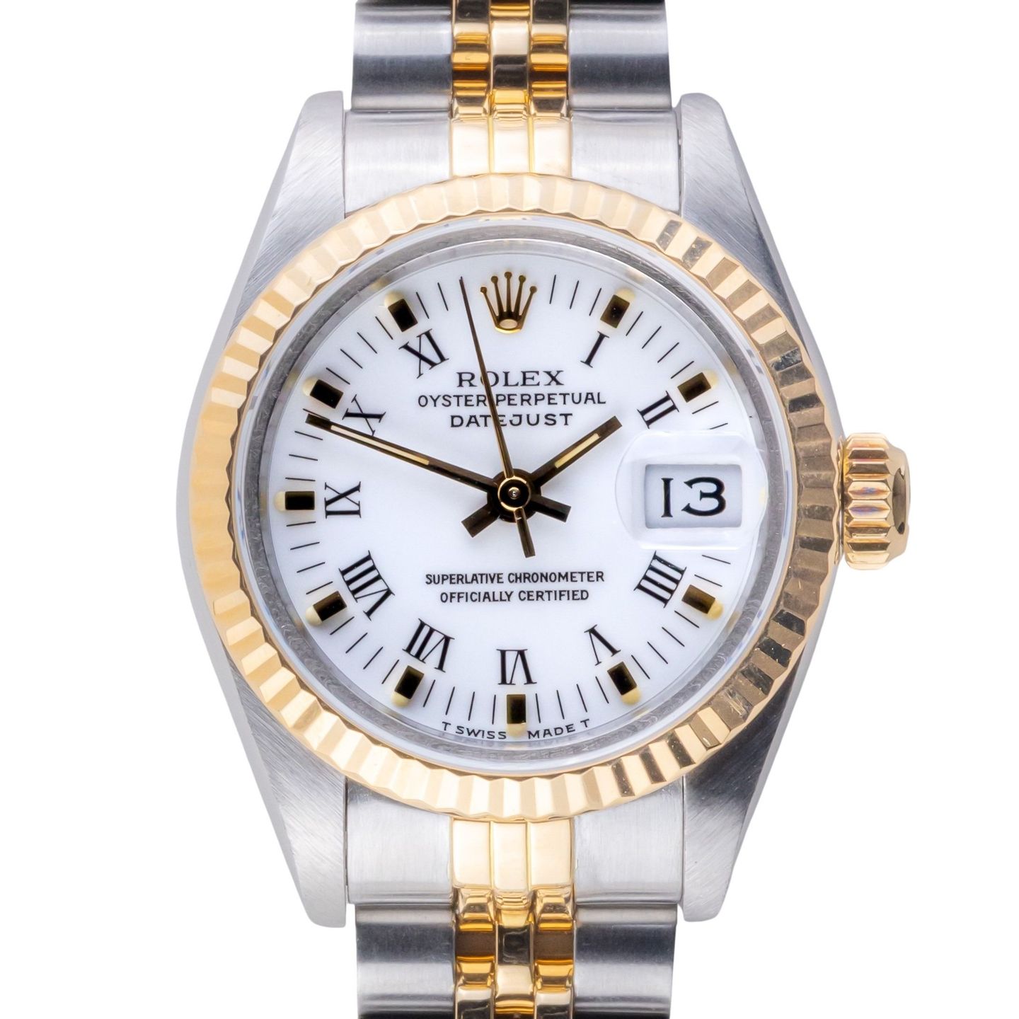 Rolex Lady-Datejust 69173 (1989) - 26mm Goud/Staal (3/8)