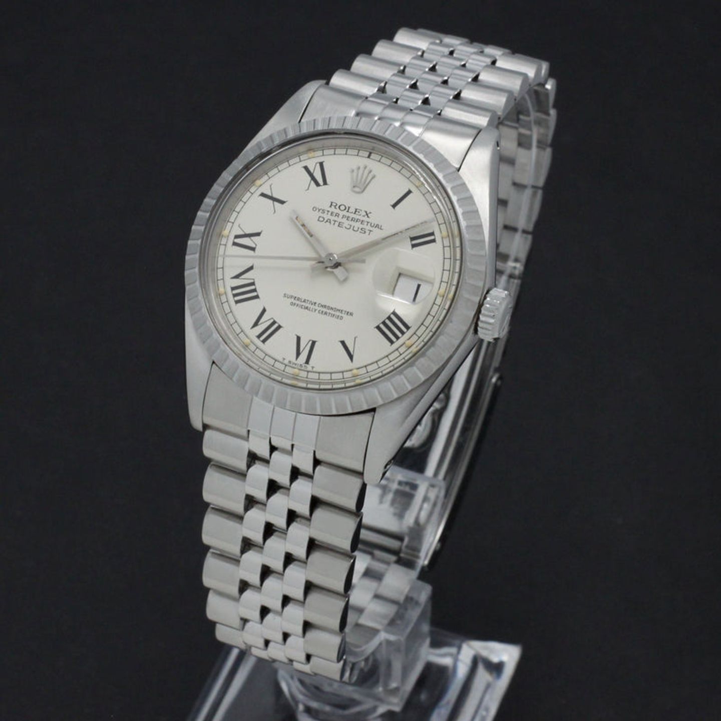 Rolex Datejust 1603 (1975) - White dial 36 mm Steel case (2/8)