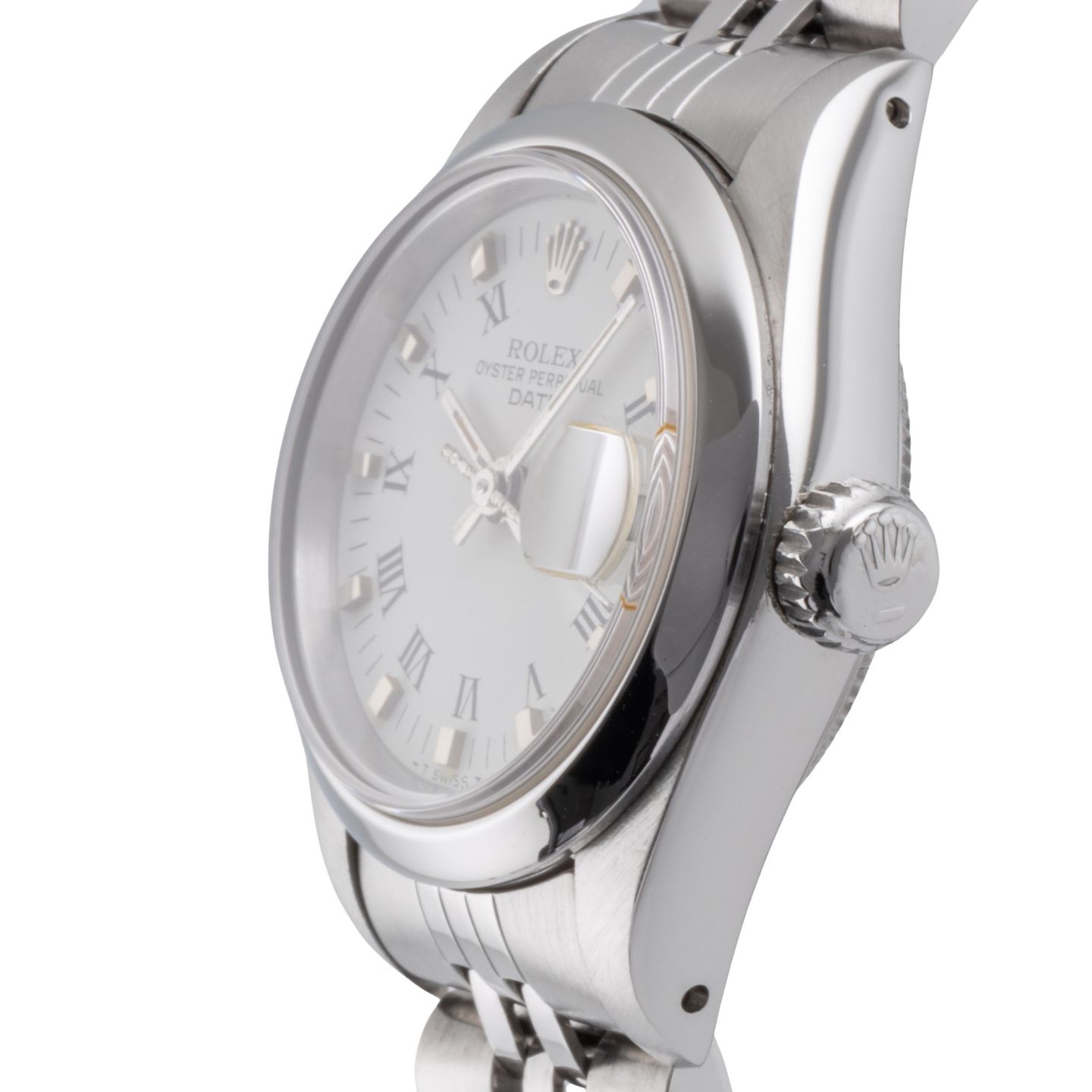 Rolex Oyster Perpetual Lady Date 69160 (Onbekend (willekeurig serienummer)) - 26mm Staal (6/8)