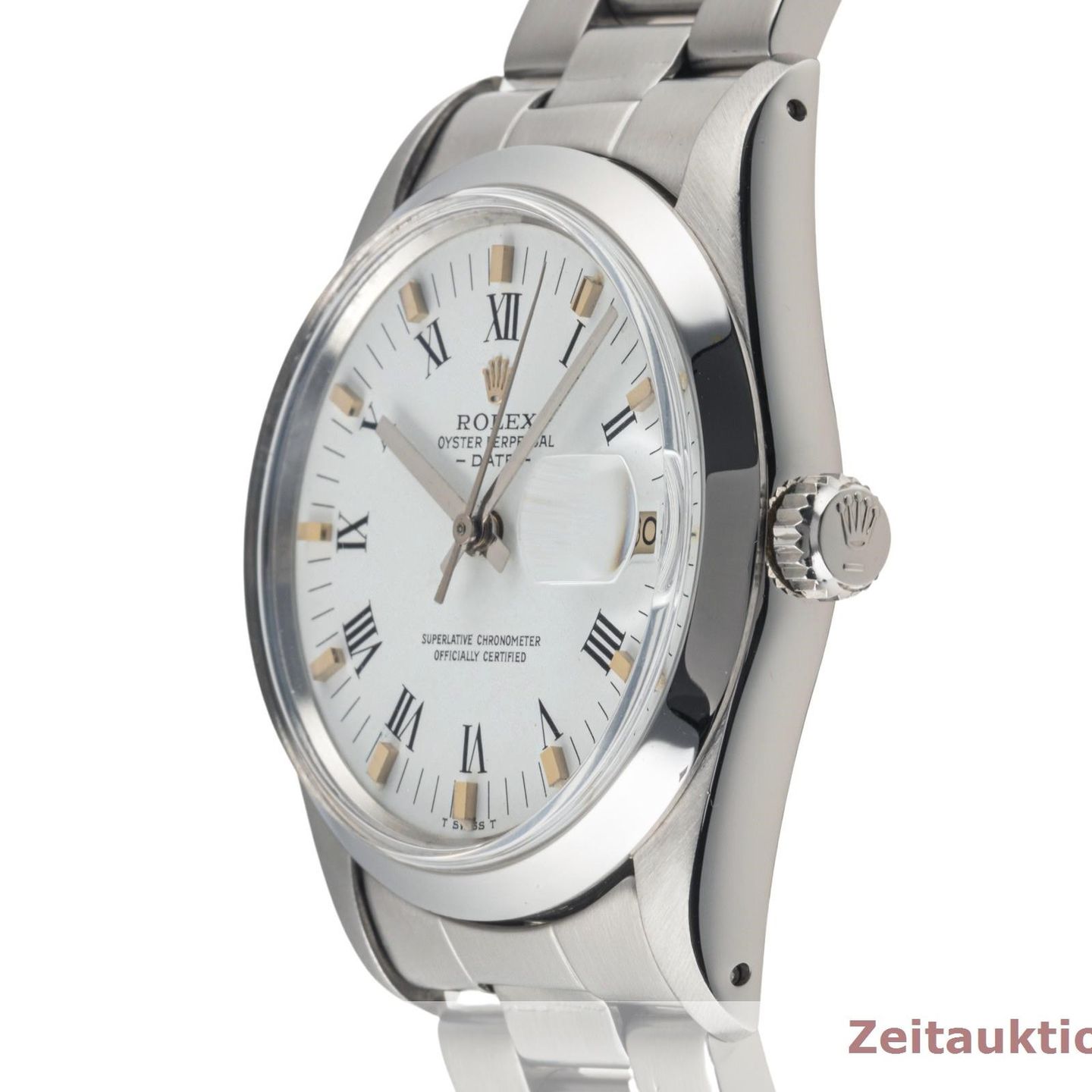 Rolex Oyster Perpetual Date 15000 (1981) - White dial 34 mm Steel case (6/8)