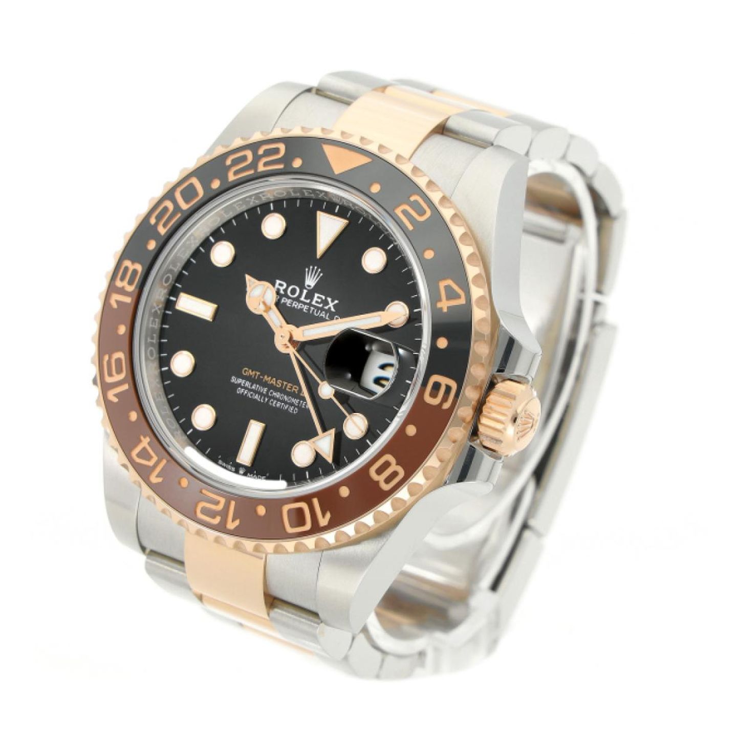 Rolex GMT-Master II 126711CHNR (2023) - Black dial 40 mm Gold/Steel case (2/5)