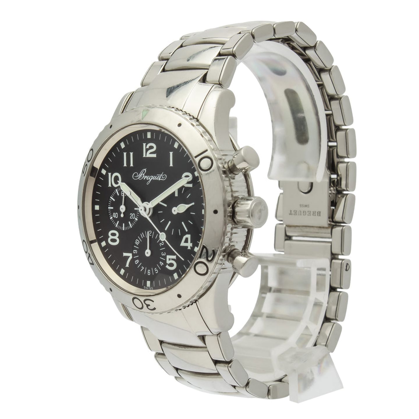 Breguet Type XX - XXI - XXII 3800 (1997) - Zwart wijzerplaat 39mm Staal (9/18)