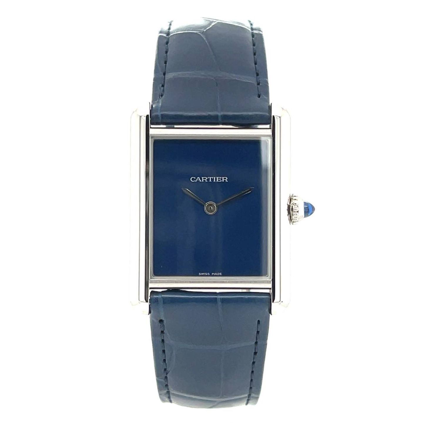 Cartier Tank 4323 (2023) - Blue dial 25 mm Steel case (1/5)