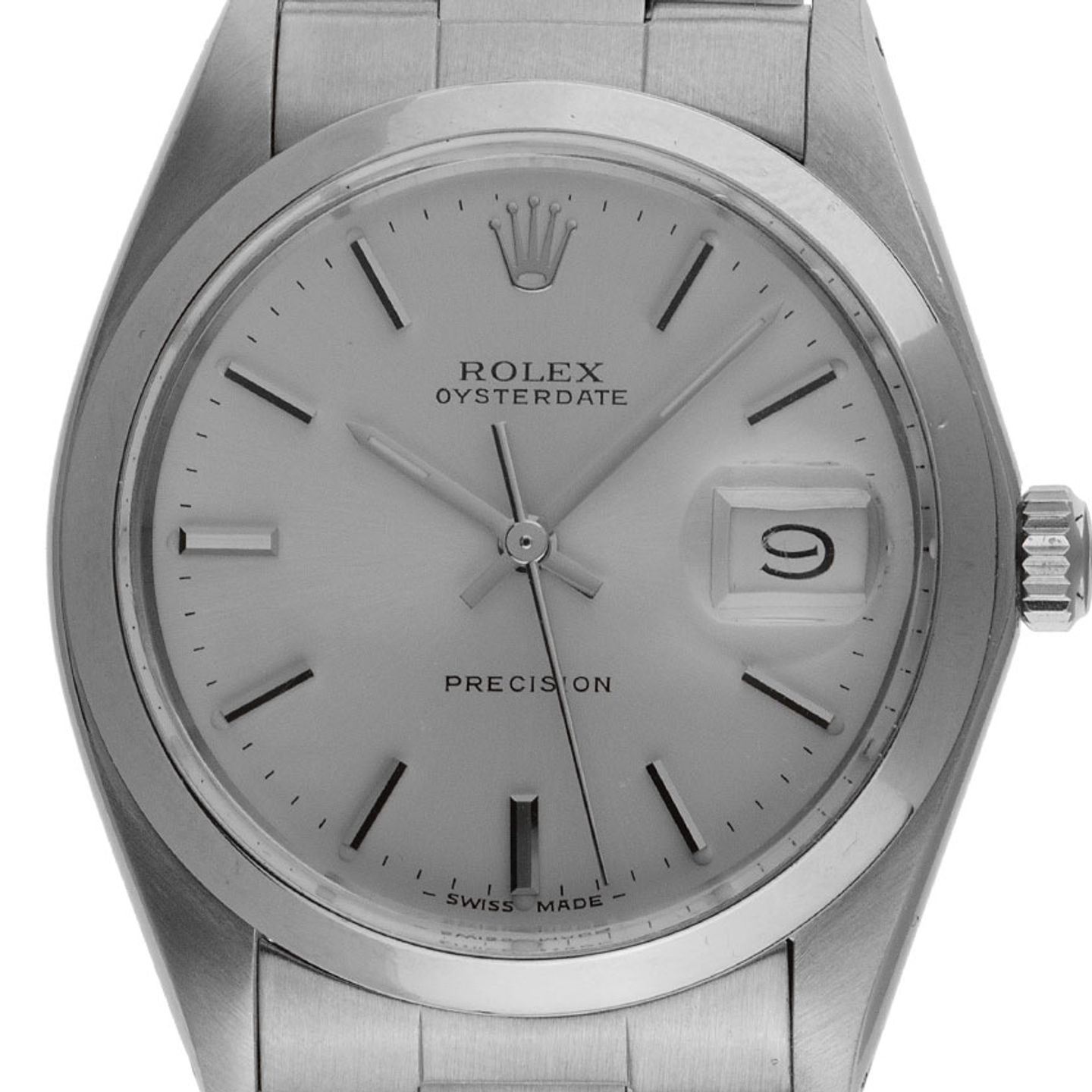 Rolex Oyster Precision 6694 (1986) - Silver dial 34 mm Steel case (1/8)