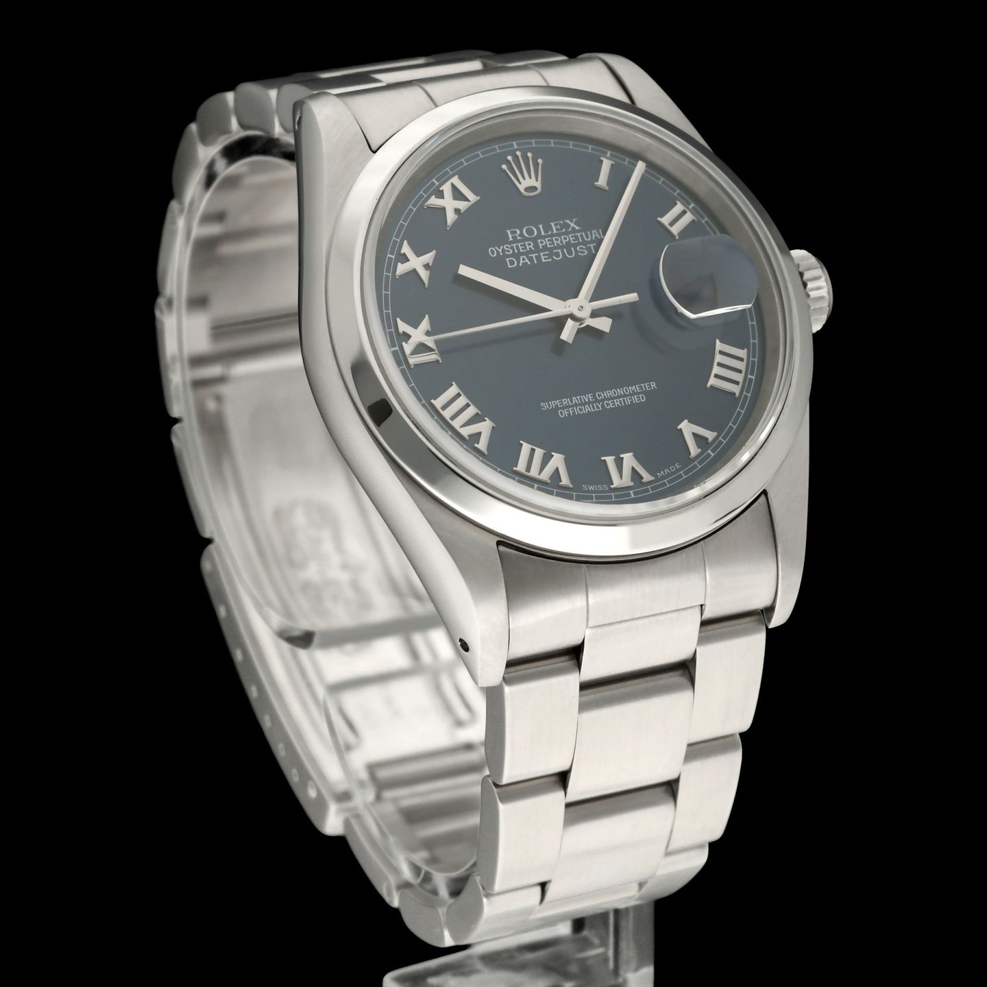 Rolex Datejust 36 16200 (1995) - Blauw wijzerplaat 36mm Staal (4/8)