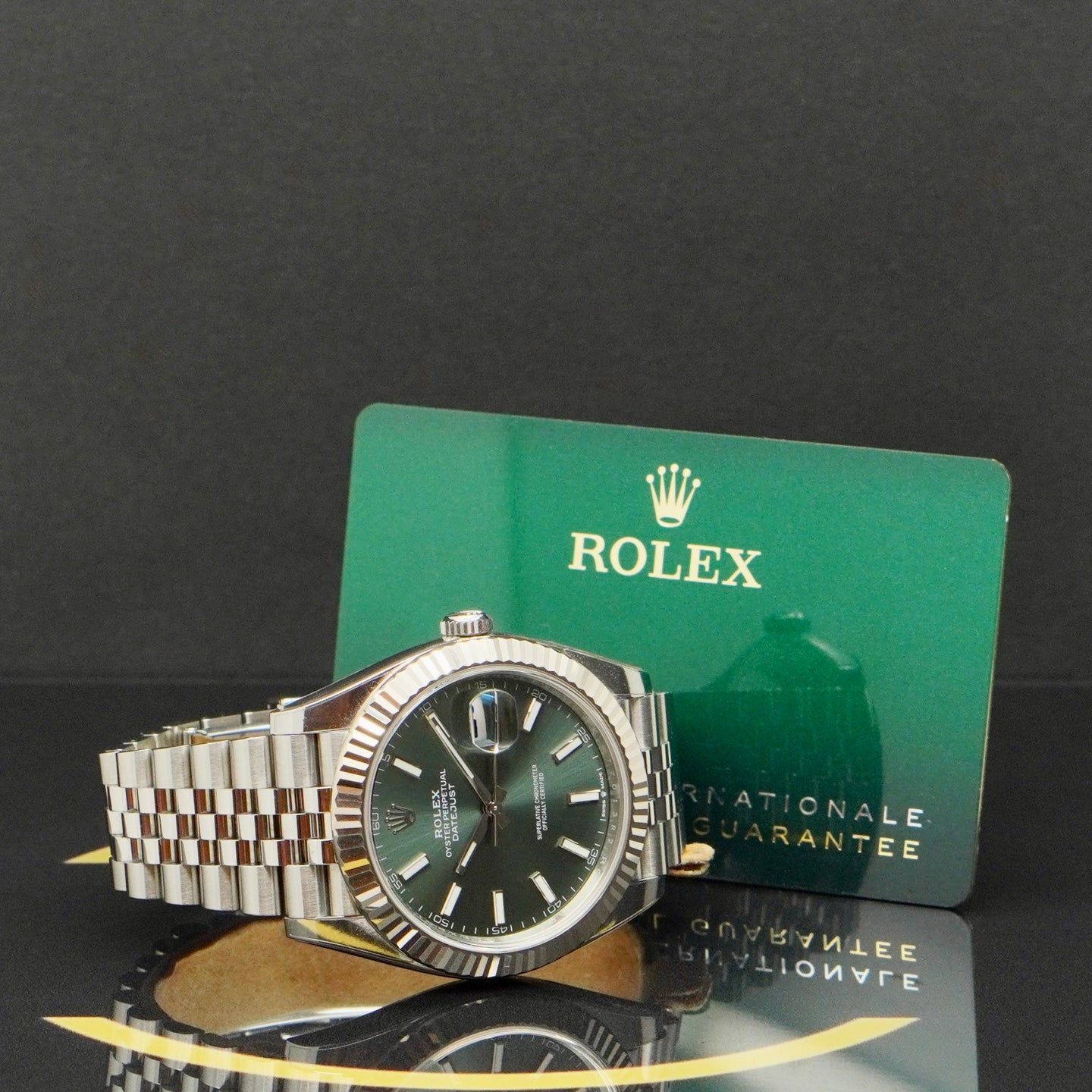Rolex Datejust 41 126334 (2022) - Groen wijzerplaat 41mm Staal (5/7)