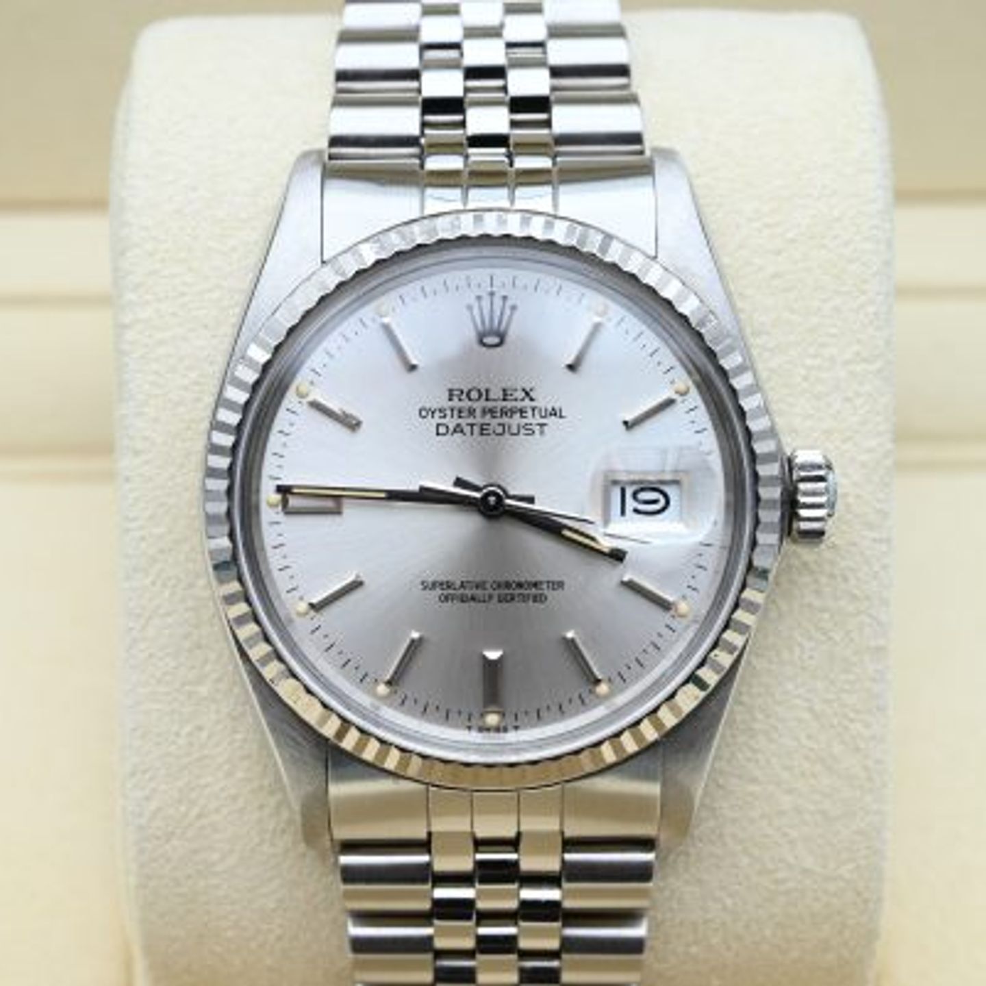 Rolex Datejust 36 16014 (1984) - Silver dial 36 mm Steel case (3/8)