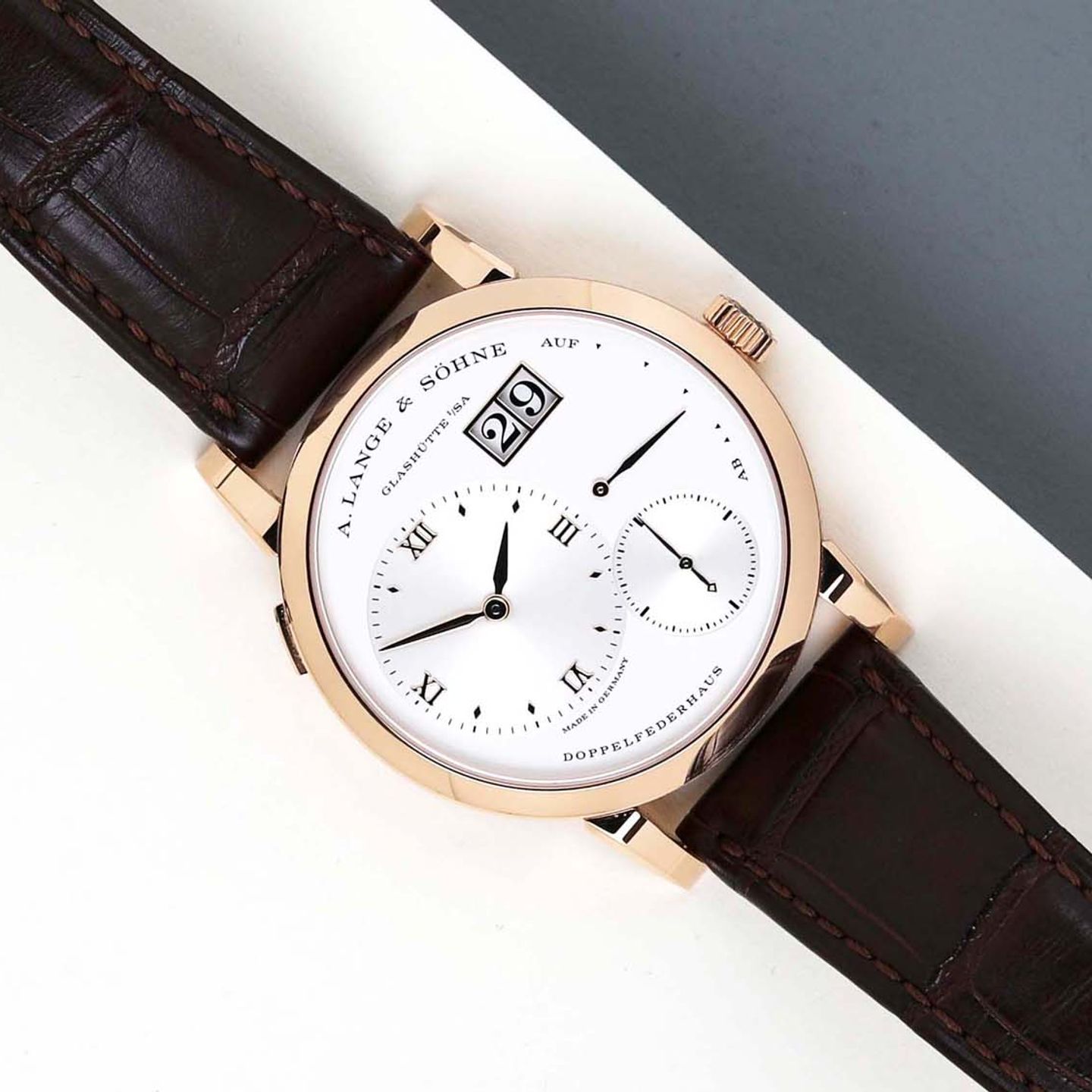 A. Lange & Söhne Lange 1 191.032 (2022) - Zilver wijzerplaat 39mm Roségoud (1/8)