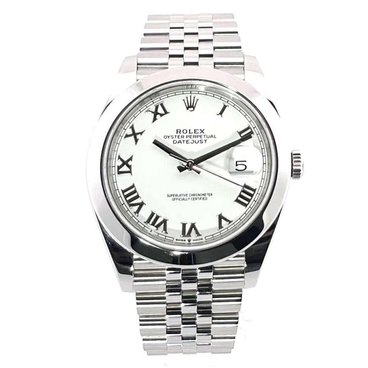 Rolex Datejust 41 126300 (2019) - White dial 41 mm Steel case (2/8)