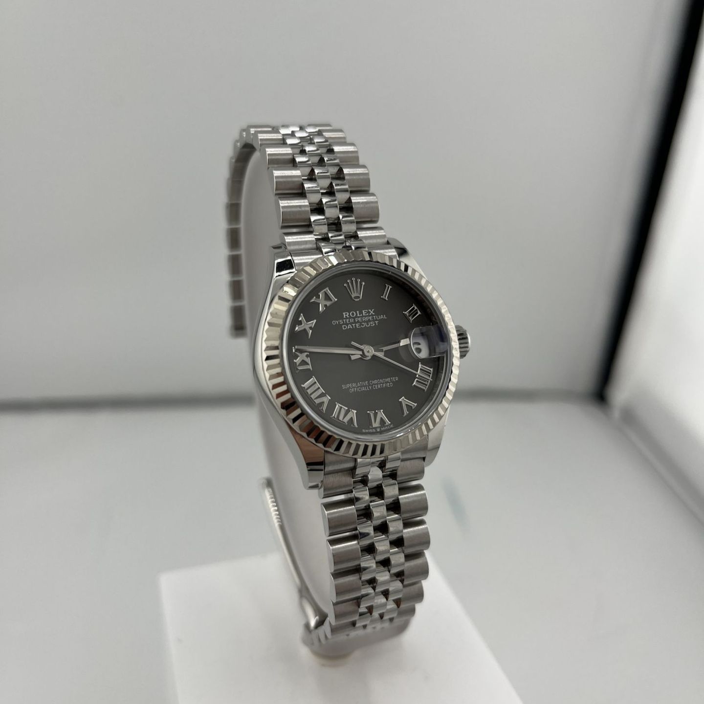 Rolex Datejust 31 278274 (2021) - Grey dial 31 mm Steel case (1/8)