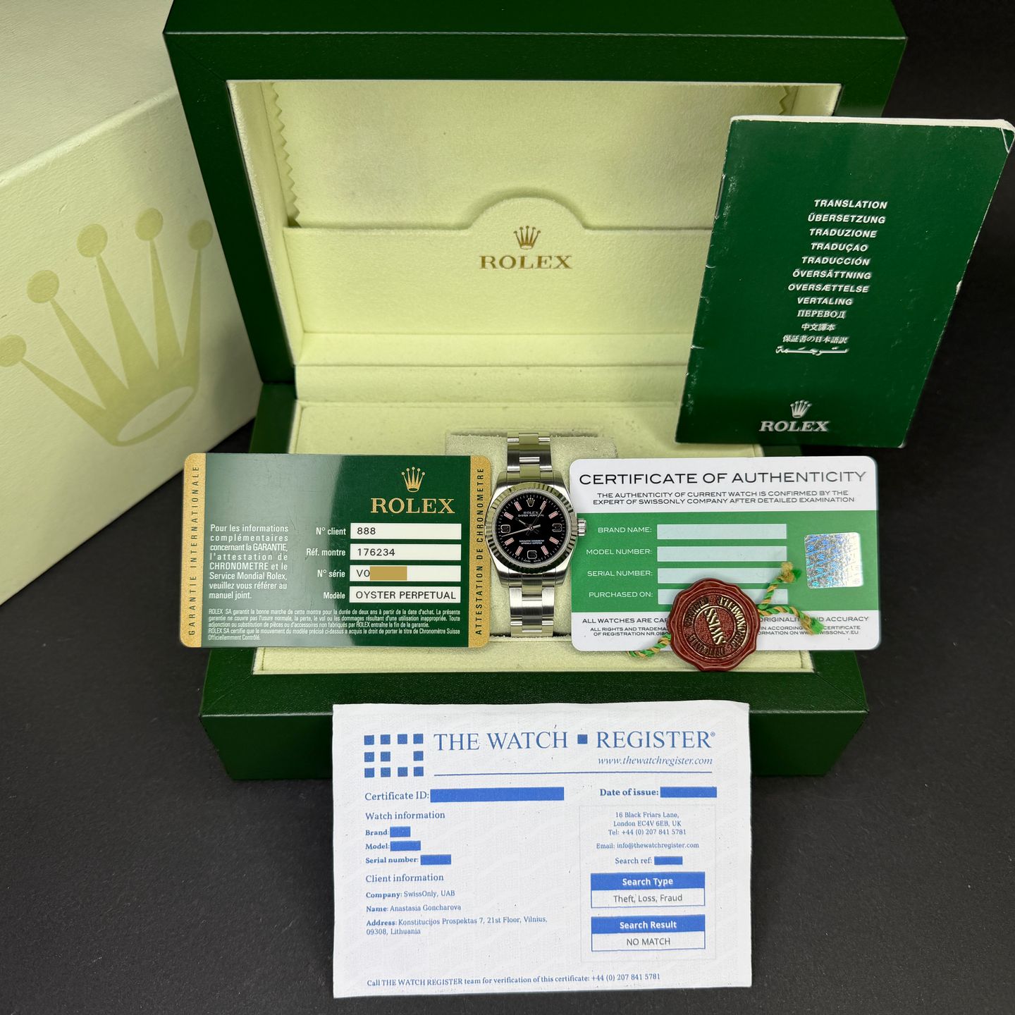 Rolex Oyster Perpetual 26 176234 - (3/8)