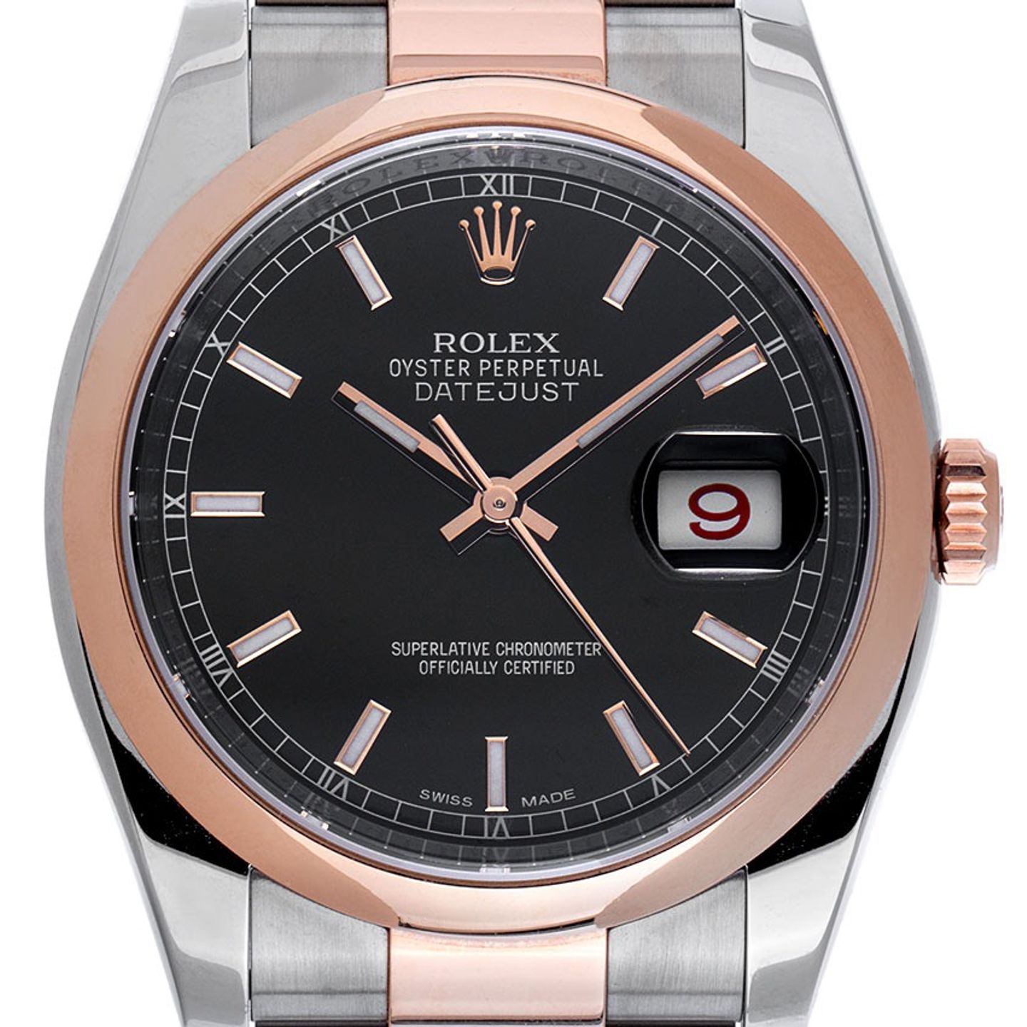 Rolex Datejust 36 116201 (2018) - 36 mm Gold/Steel case (1/8)