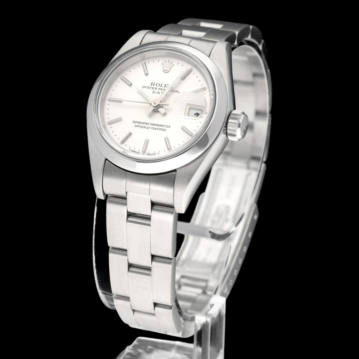 Rolex Oyster Perpetual Lady Date 69160 (1996) - 26 mm Steel case (2/7)