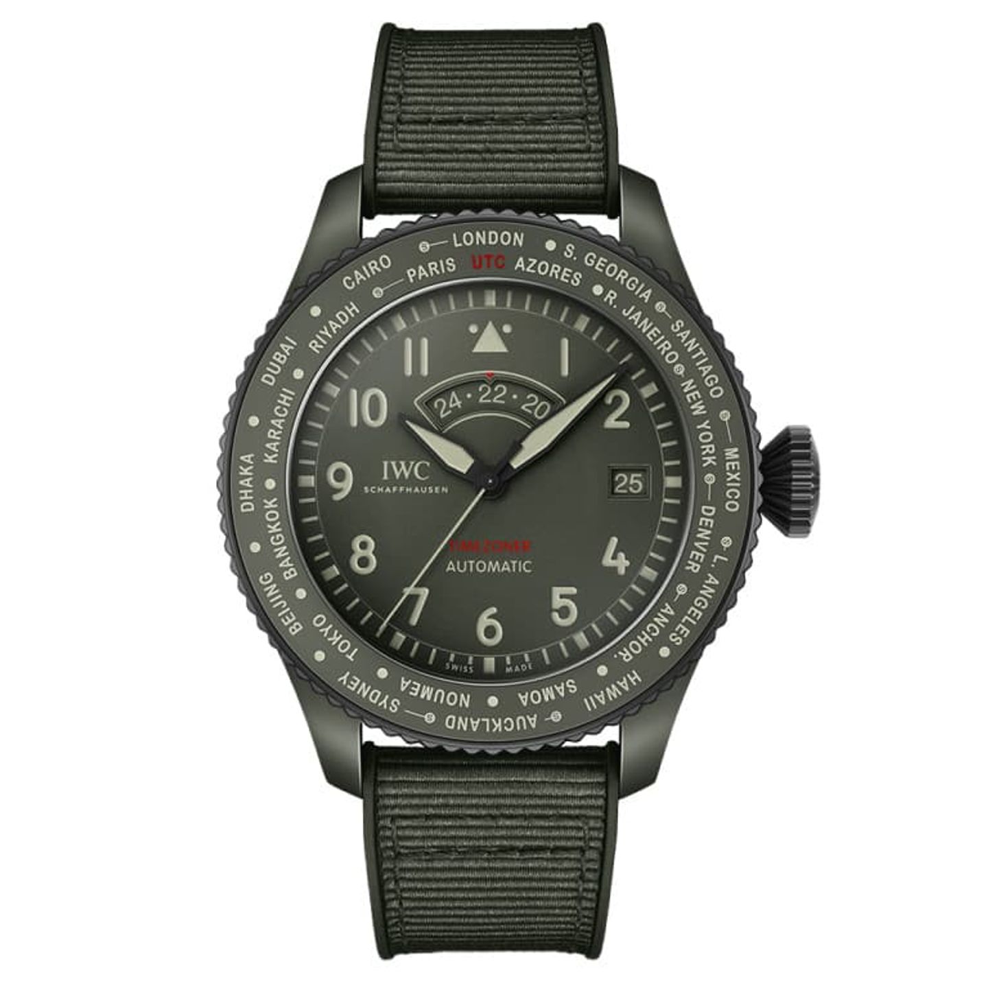 IWC Pilot IW395601 (2024) - Groen wijzerplaat 46mm Keramiek (1/1)