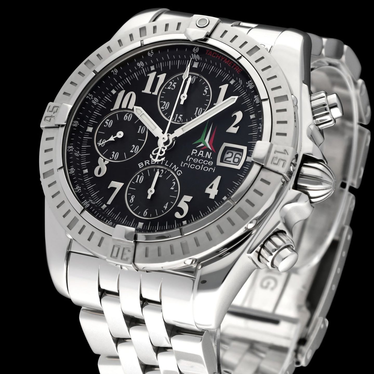 Breitling Chronomat Evolution A13356 (2005) - Zwart wijzerplaat 44mm Staal (7/8)