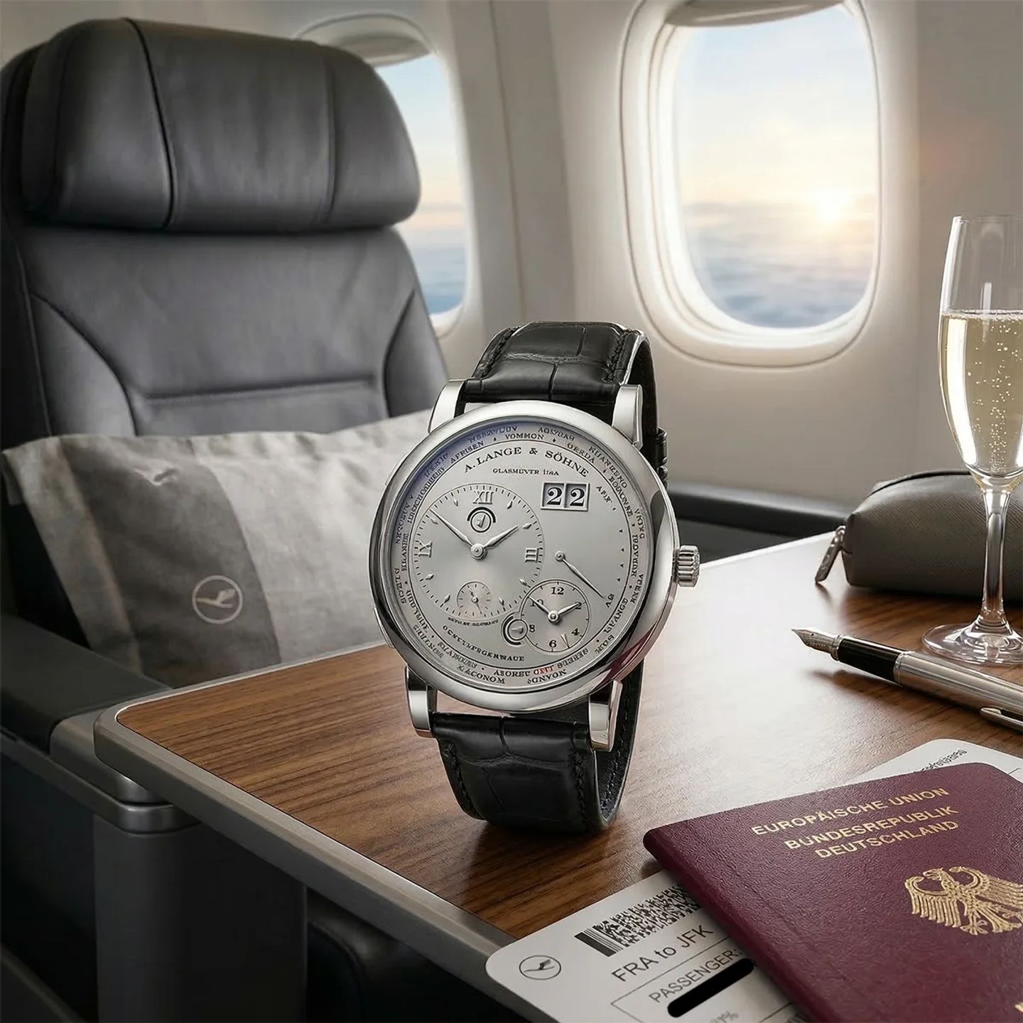 A. Lange & Söhne Lange 1 101.001 (2005) - Silver dial 42 mm Yellow Gold case (3/7)