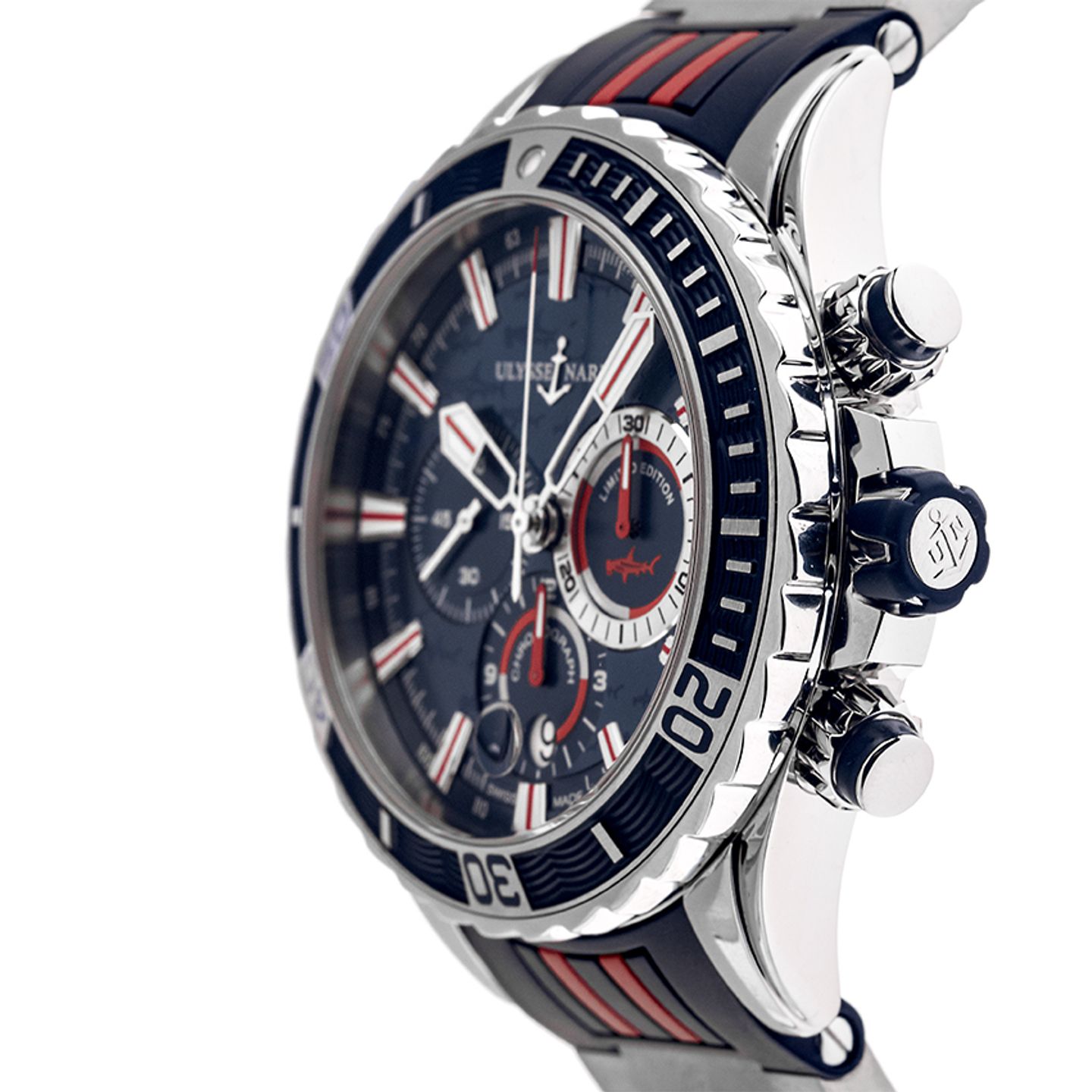 Ulysse Nardin Diver Chronograph 1503-151-3/92 (2016) - Black dial 45 mm Steel case (4/7)