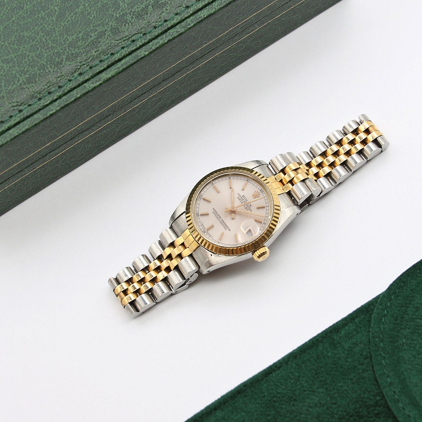 Rolex Datejust 31 68273 (Unknown (random serial)) - Silver dial 31 mm Gold/Steel case (3/7)