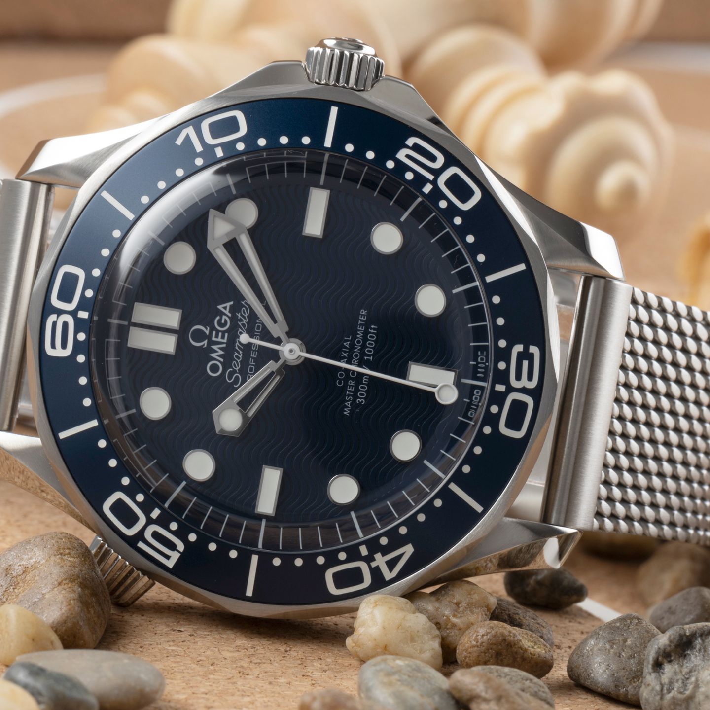 Omega Seamaster Diver 300 M 210.30.42.20.03.002 (Onbekend (willekeurig serienummer)) - Blauw wijzerplaat 42mm Staal (2/8)