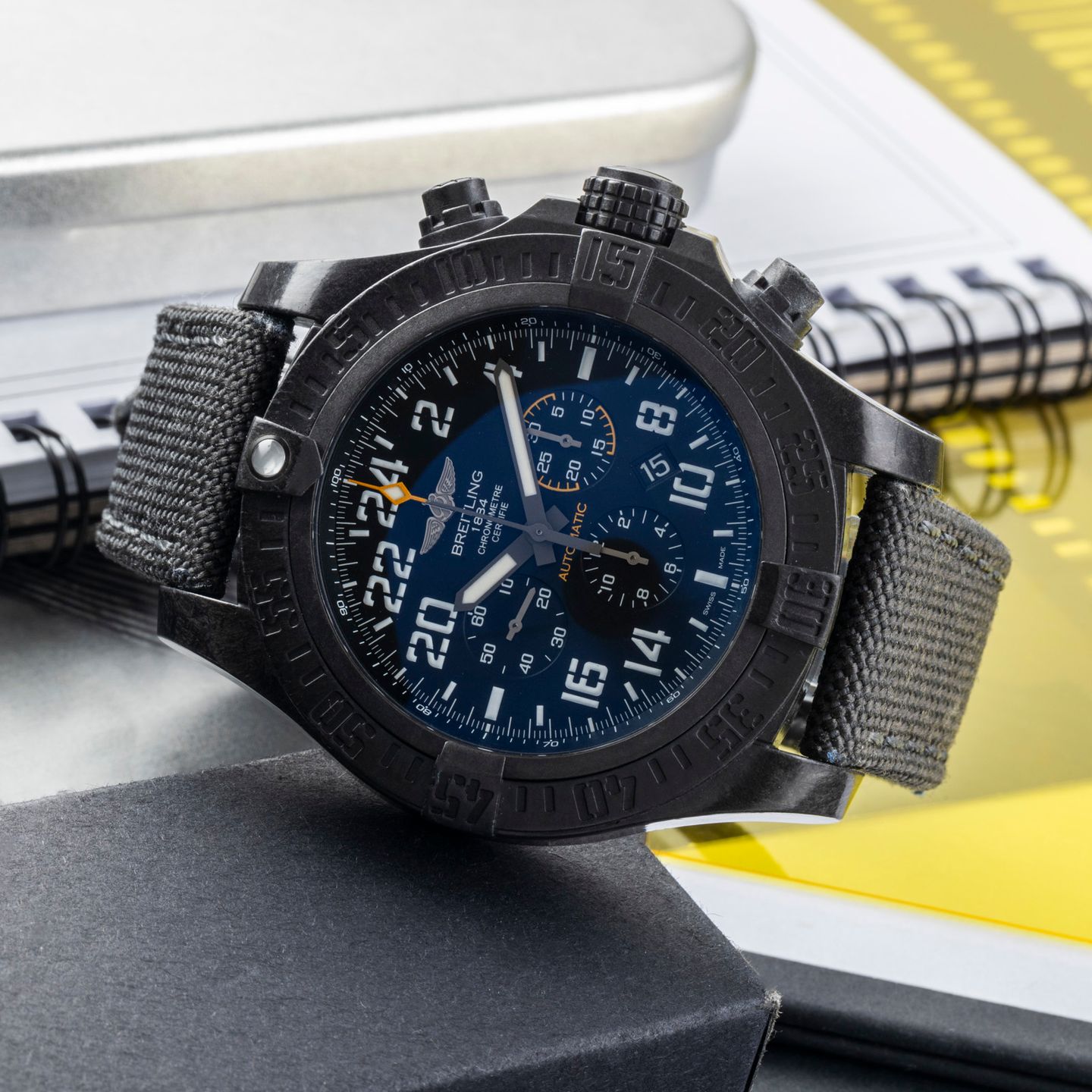 Breitling Avenger Hurricane XB1210E4/BE89 (Unknown (random serial)) - Black dial 50 mm Plastic case (2/8)