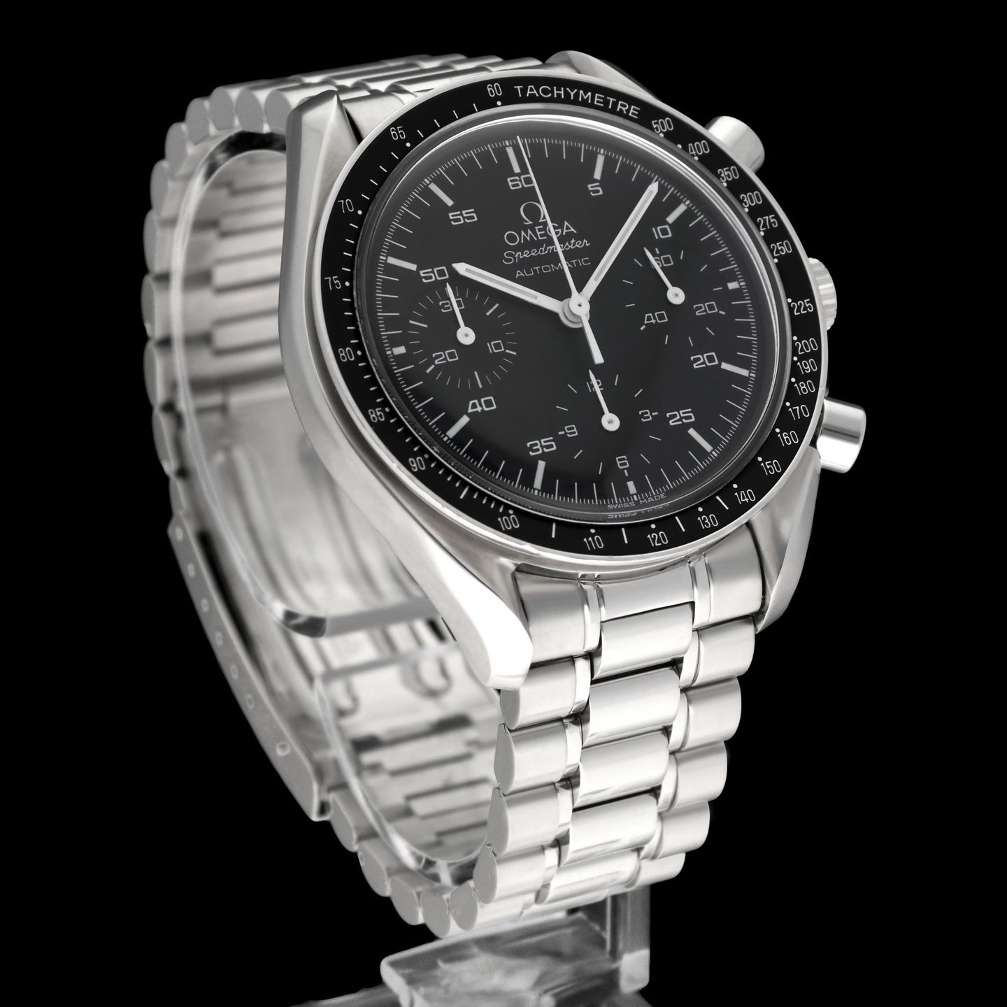 Omega Speedmaster Reduced 3510.50.00 (2003) - Zwart wijzerplaat 39mm Staal (4/8)
