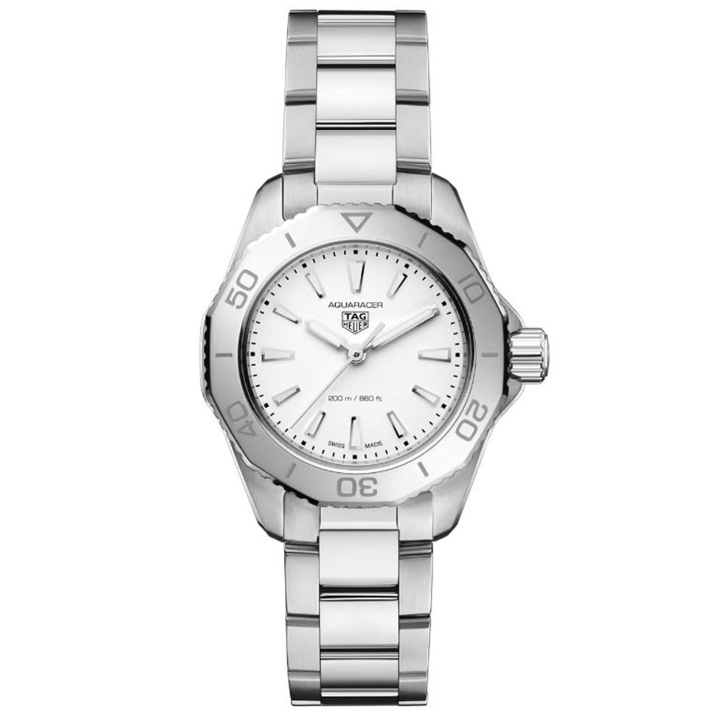 TAG Heuer Aquaracer Lady WBP1411.BA0622 (2023) - Grey dial 30 mm Steel case (1/5)