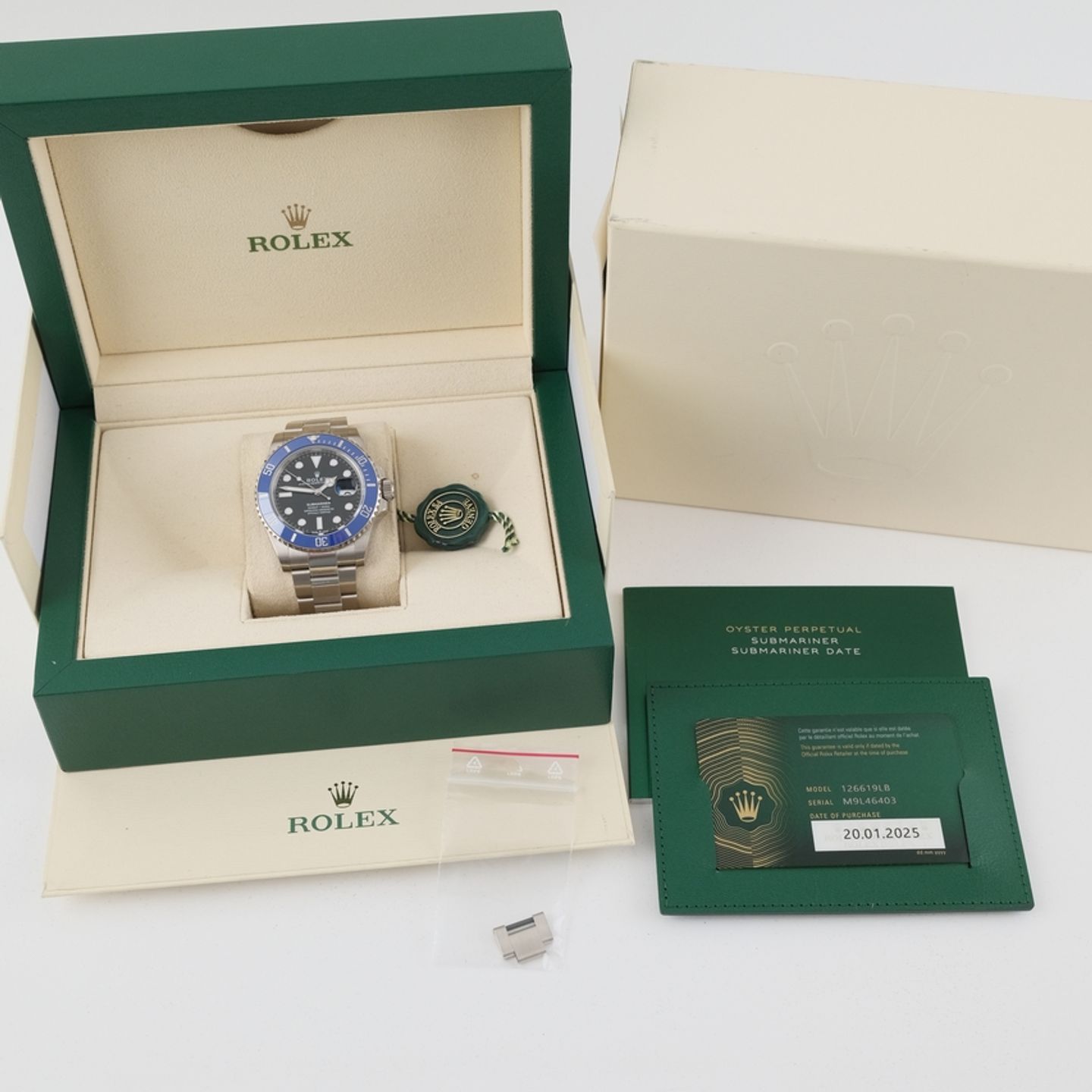 Rolex Submariner Date 126619LB (2025) - Zwart wijzerplaat 41mm Witgoud (8/8)