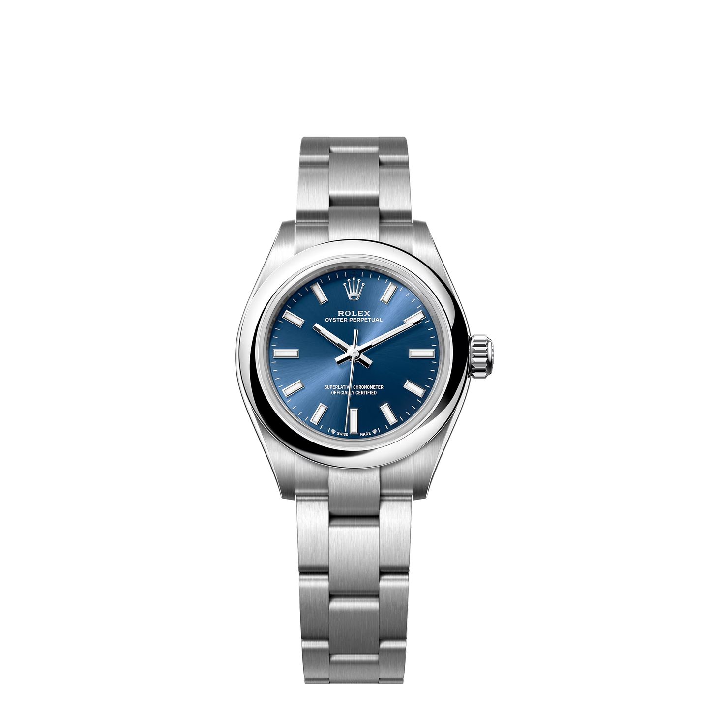 Rolex Oyster Perpetual 28 276200 (2024) - Blue dial 28 mm Steel case (1/8)