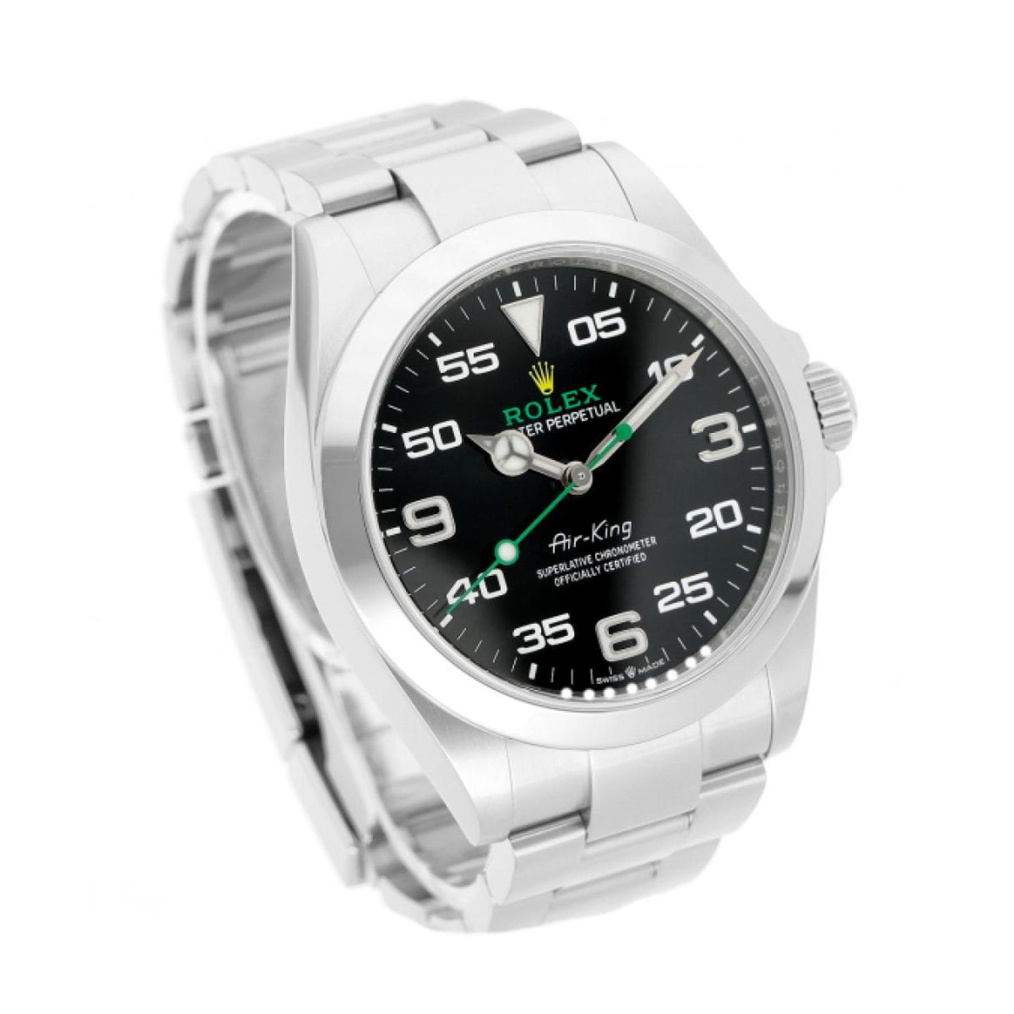 Rolex Air-King 126900 (2022) - Black dial 40 mm Steel case (3/5)