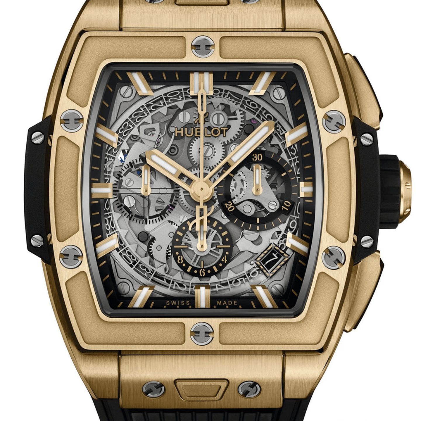 Hublot Spirit of Big Bang 642.VX.0130.RX (2024) - Transparent dial 42 mm Yellow Gold case (1/1)