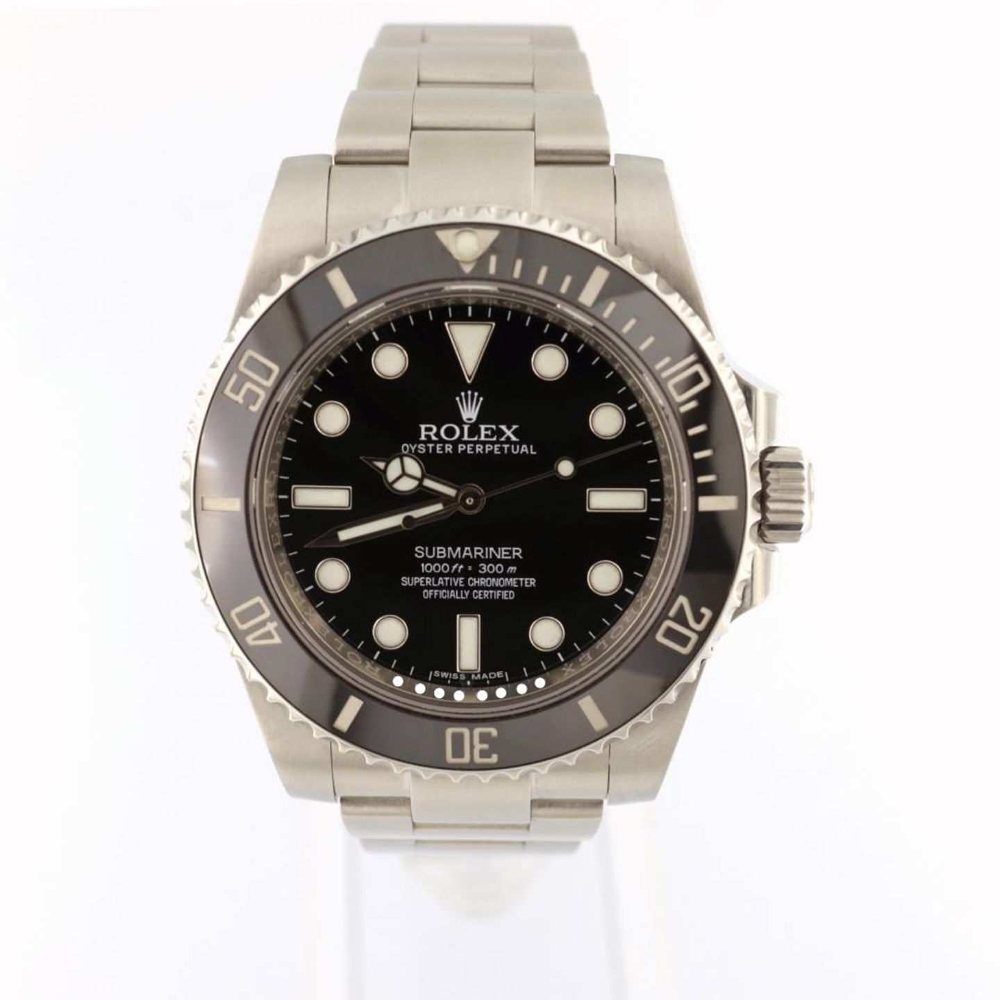 Rolex Submariner No Date 114060 (2016) - Black dial 40 mm Steel case (1/7)