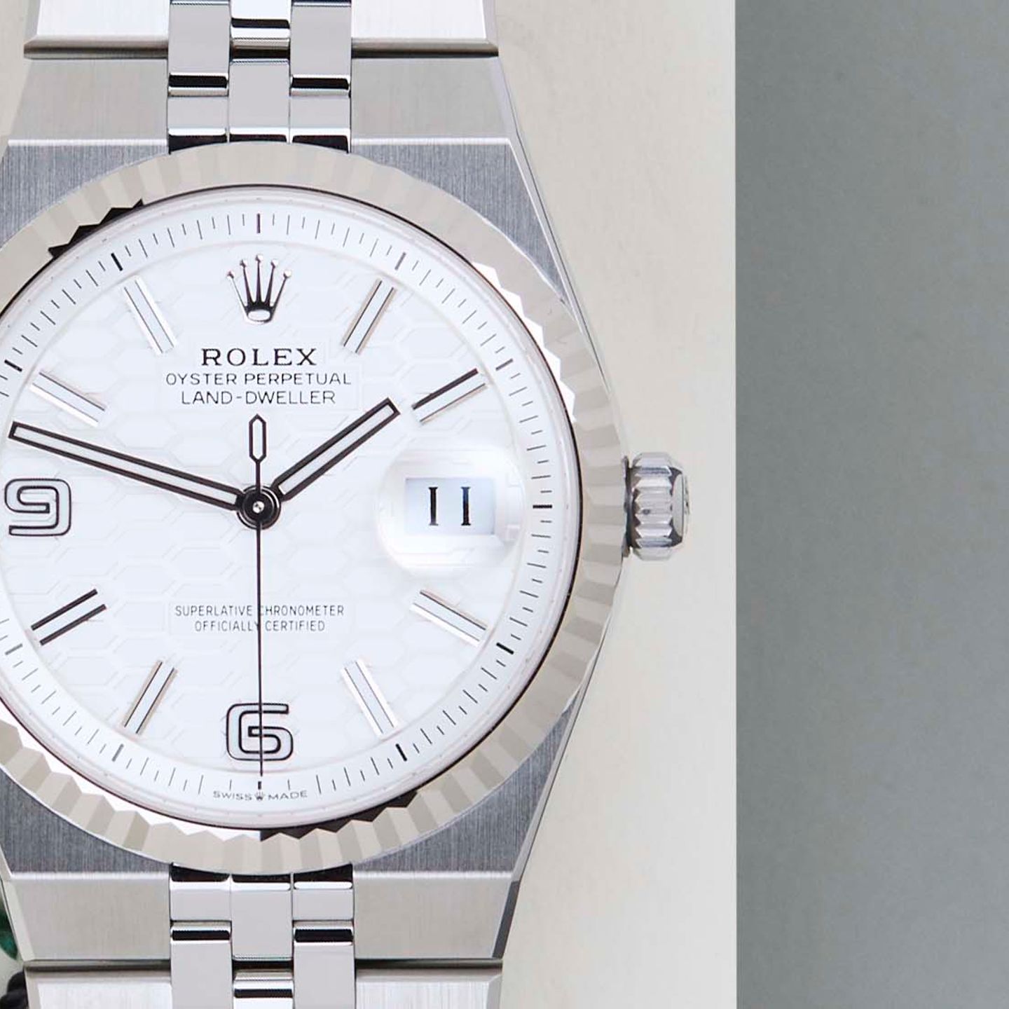 Rolex Land-Dweller 36 127234 (2026) - Wit wijzerplaat 36mm Staal (5/8)