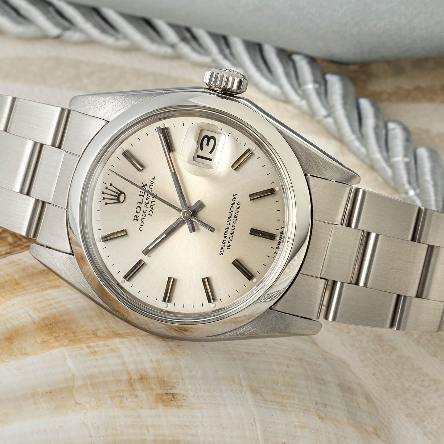 Rolex Oyster Perpetual Date 1500 (1974) - 34mm Staal (2/8)