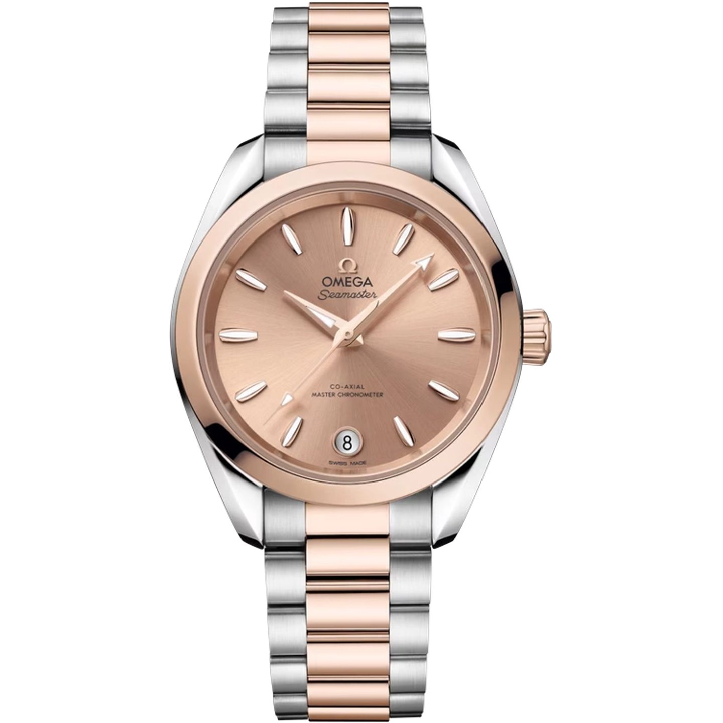 Omega Seamaster Aqua Terra 220.20.34.20.10.001 (2025) - Pink dial 34 mm Gold/Steel case (1/1)