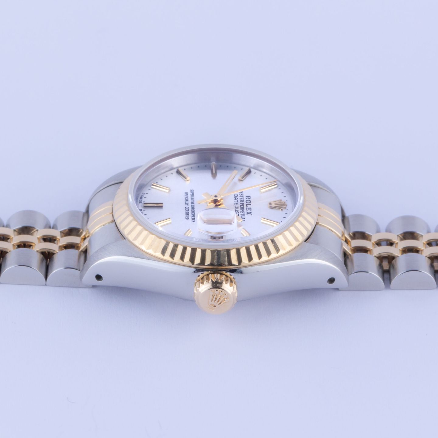 Rolex Lady-Datejust 69173 (1990) - Grey dial 26 mm Gold/Steel case (6/8)