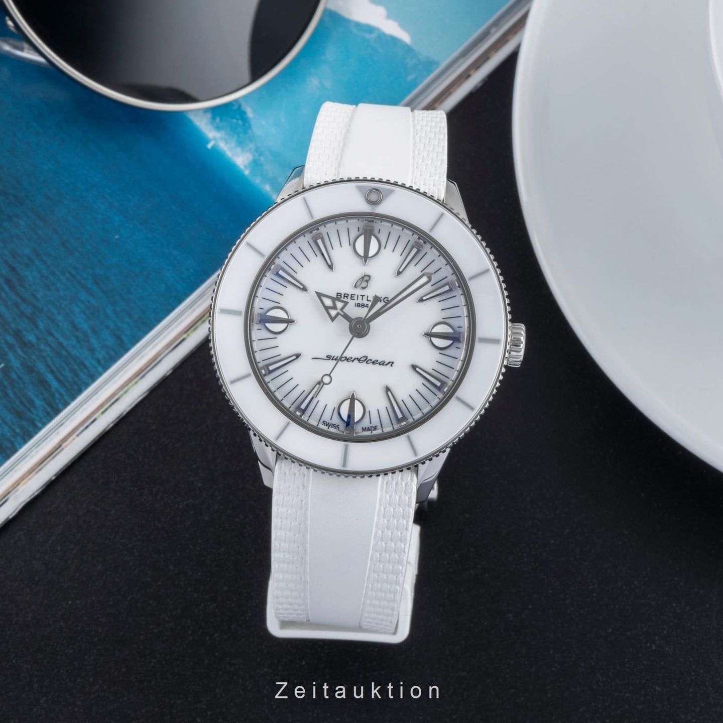 Breitling Superocean Heritage A10340161C1X1 (Unknown (random serial)) - Blue dial 38 mm Steel case (3/8)