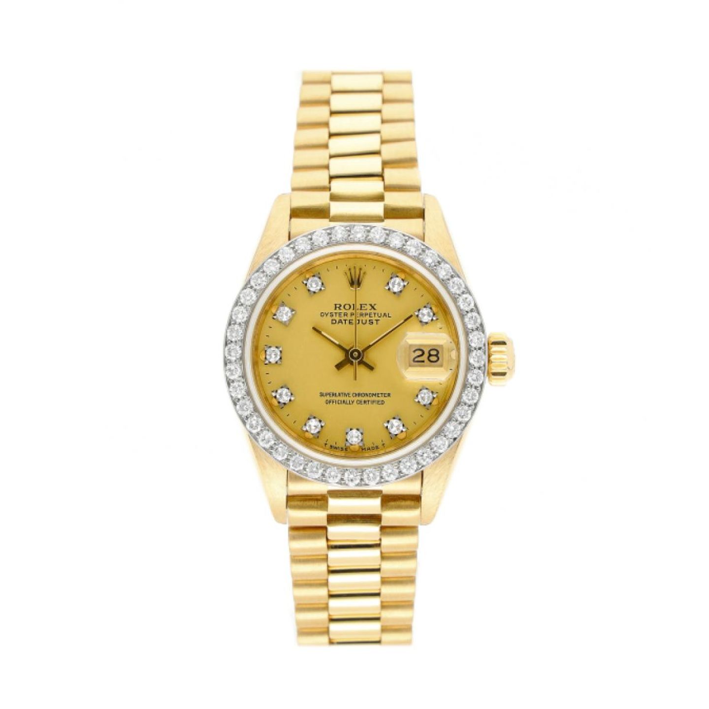 Rolex Lady-Datejust 69178 (1985) - 26mm Geelgoud (1/5)