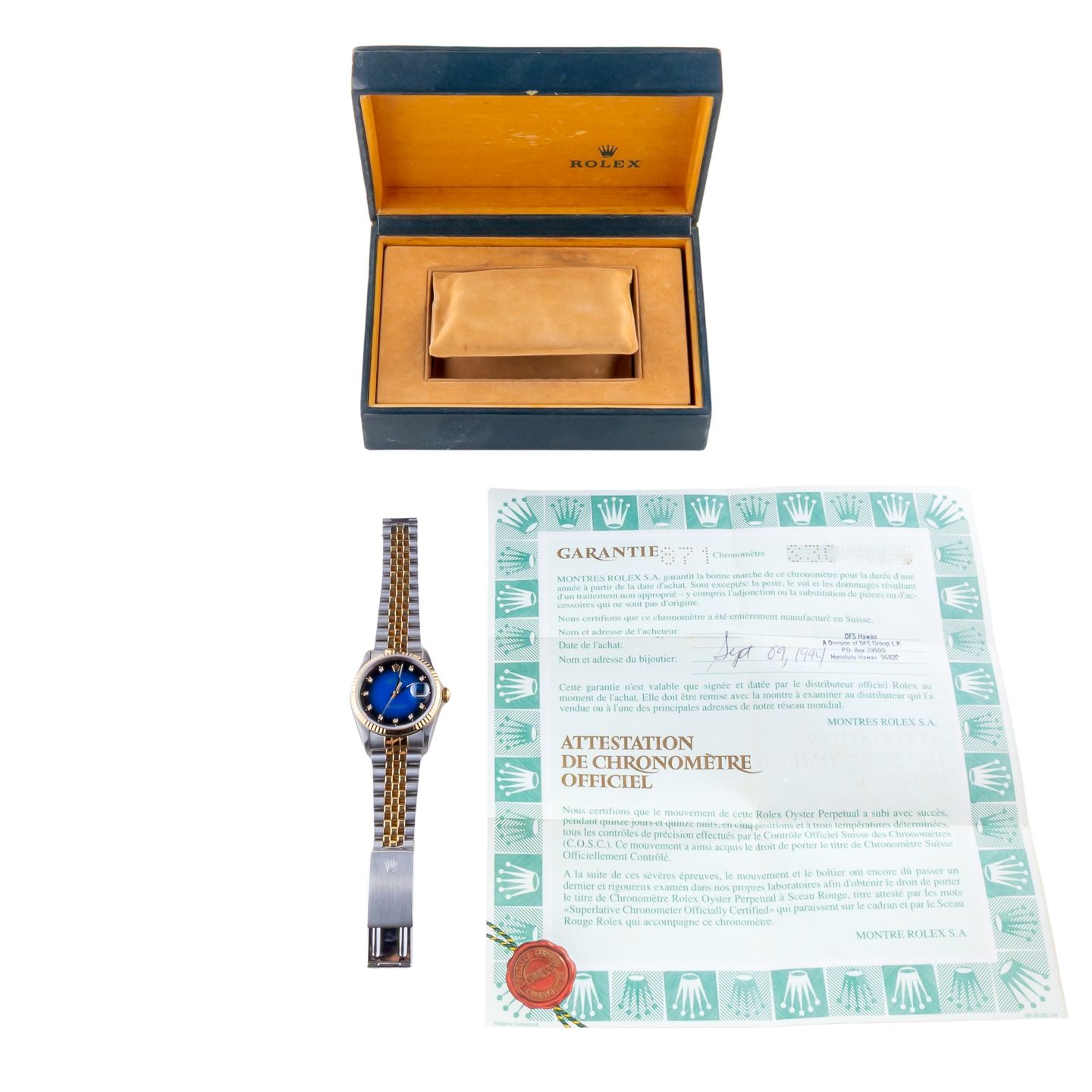Rolex Datejust 36 16233 (1993) - 36mm Goud/Staal (8/8)