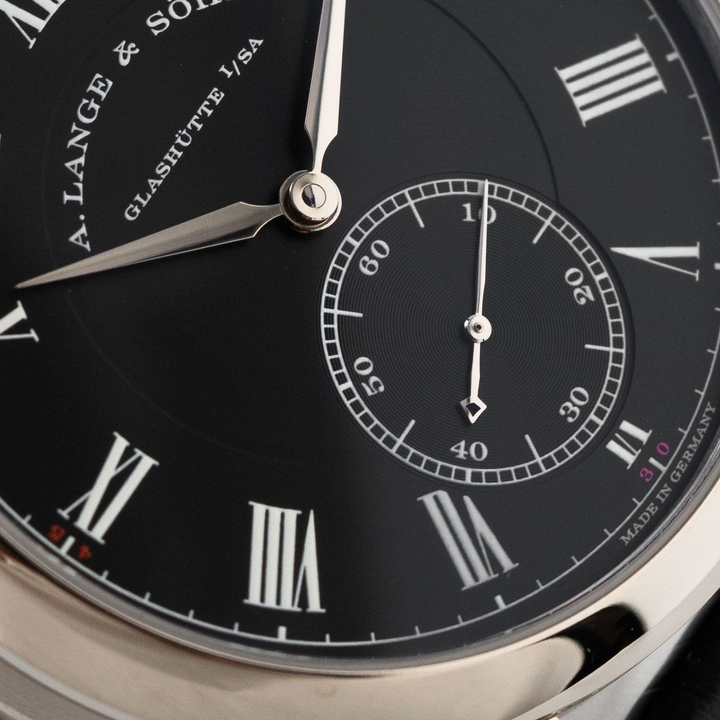 A. Lange & Söhne Richard Lange 260.028 (Unknown (random serial)) - Black dial 41 mm White Gold case (3/8)