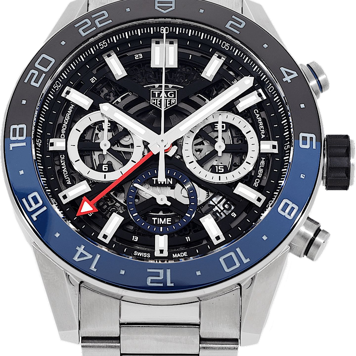 TAG Heuer Carrera CBG2A1Z.BA0658 (2019) - Black dial 45 mm Steel case (2/5)