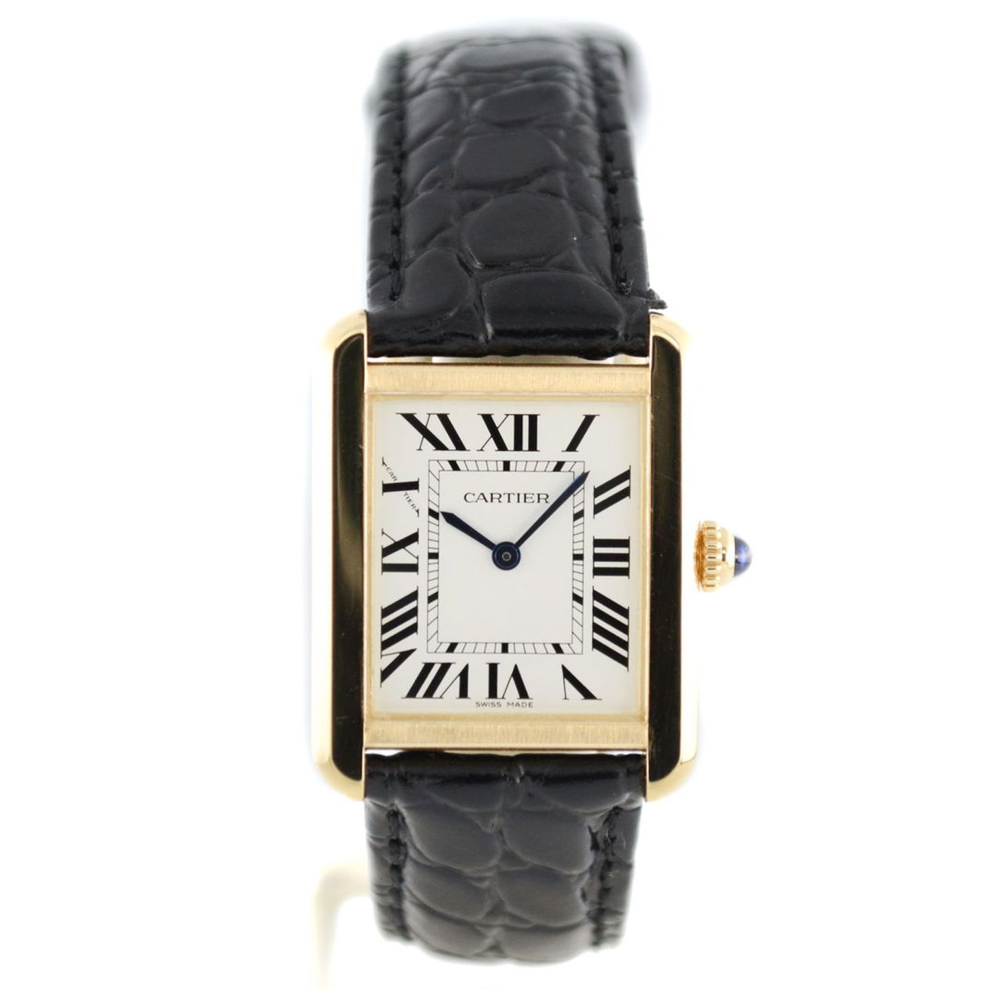 Cartier Tank Solo W5200002 (2020) - Silver dial 31 mm Yellow Gold case (1/7)