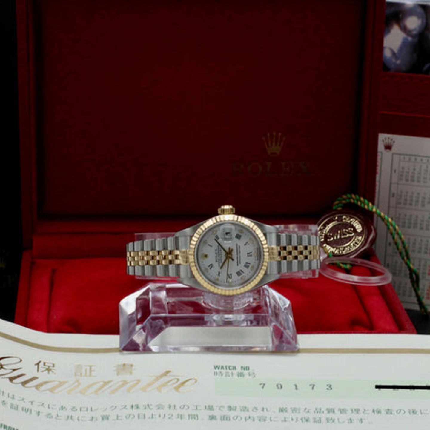 Rolex Lady-Datejust 79173 (2003) - White dial 26 mm Gold/Steel case (3/7)