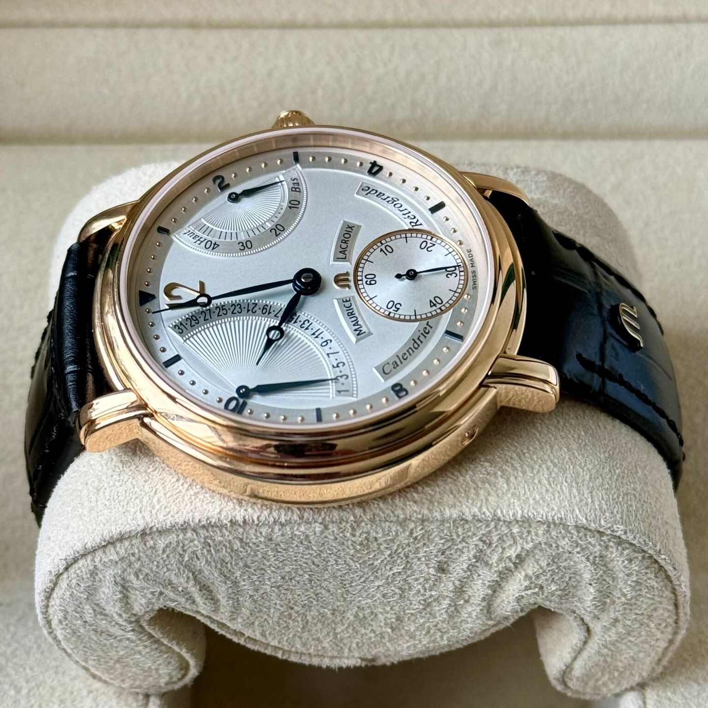 Maurice Lacroix Masterpiece 000000 (2003) - White dial 43 mm Yellow Gold case (5/8)