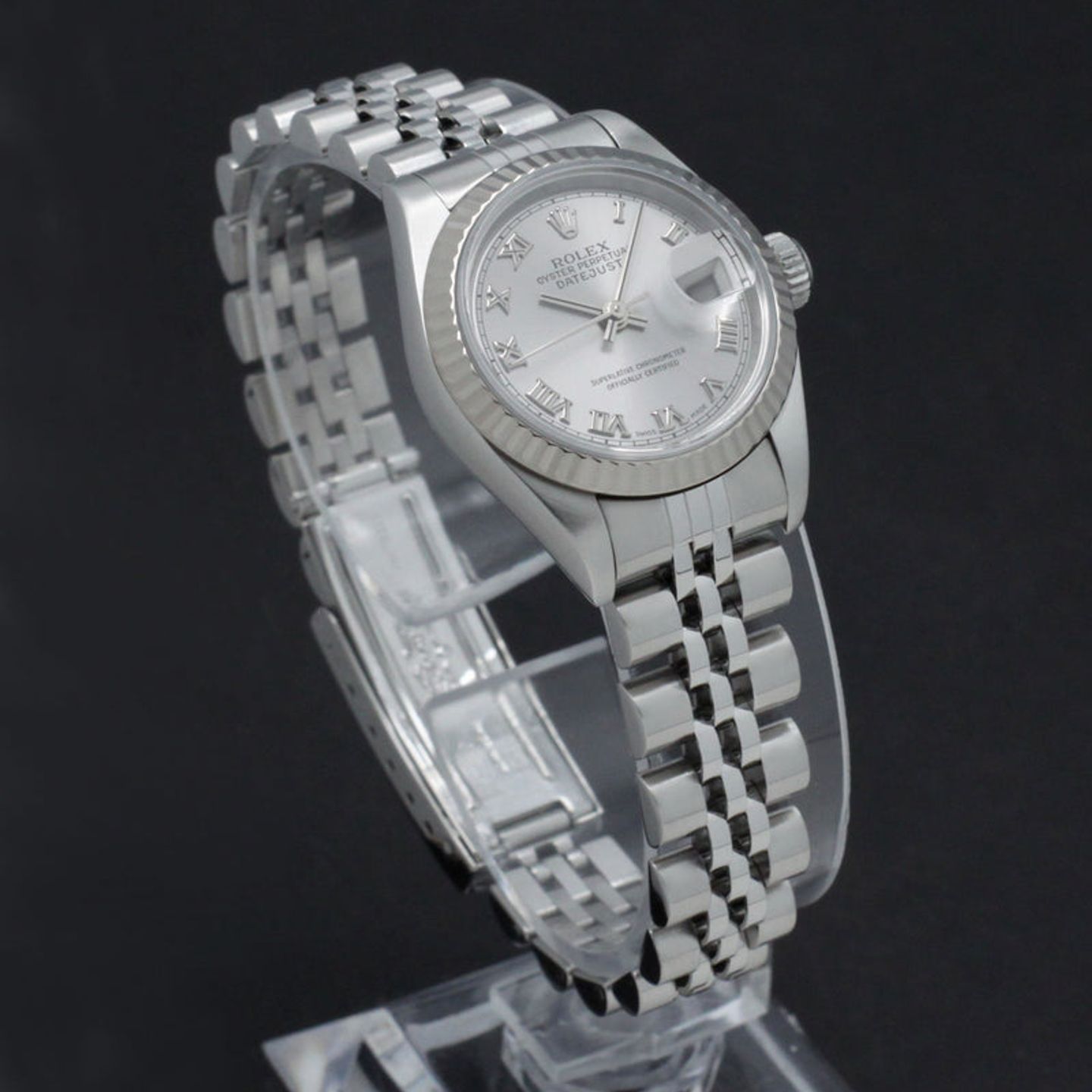 Rolex Lady-Datejust 69174 (1999) - Grey dial 26 mm Steel case (4/7)