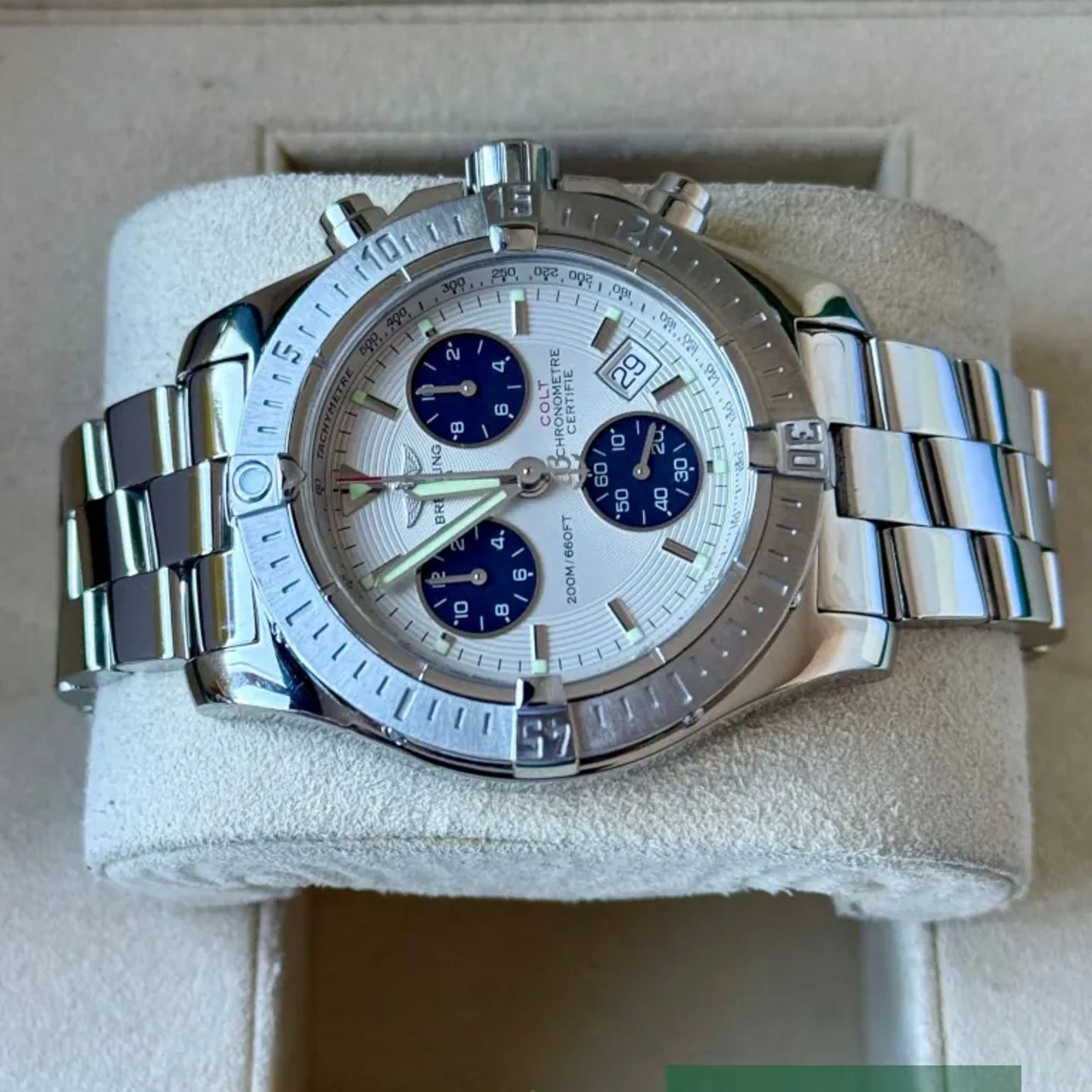 Breitling Colt Chronograph A73380 (2011) - 41mm Staal (5/8)